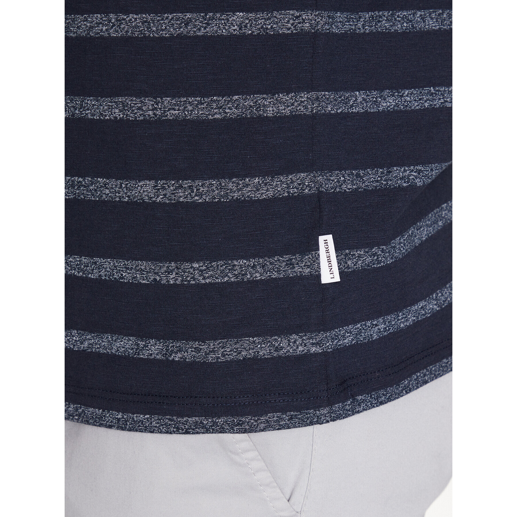 Lindbergh Тишърт 30-400179 Тъмносин Relaxed Fit - Pepit.bg