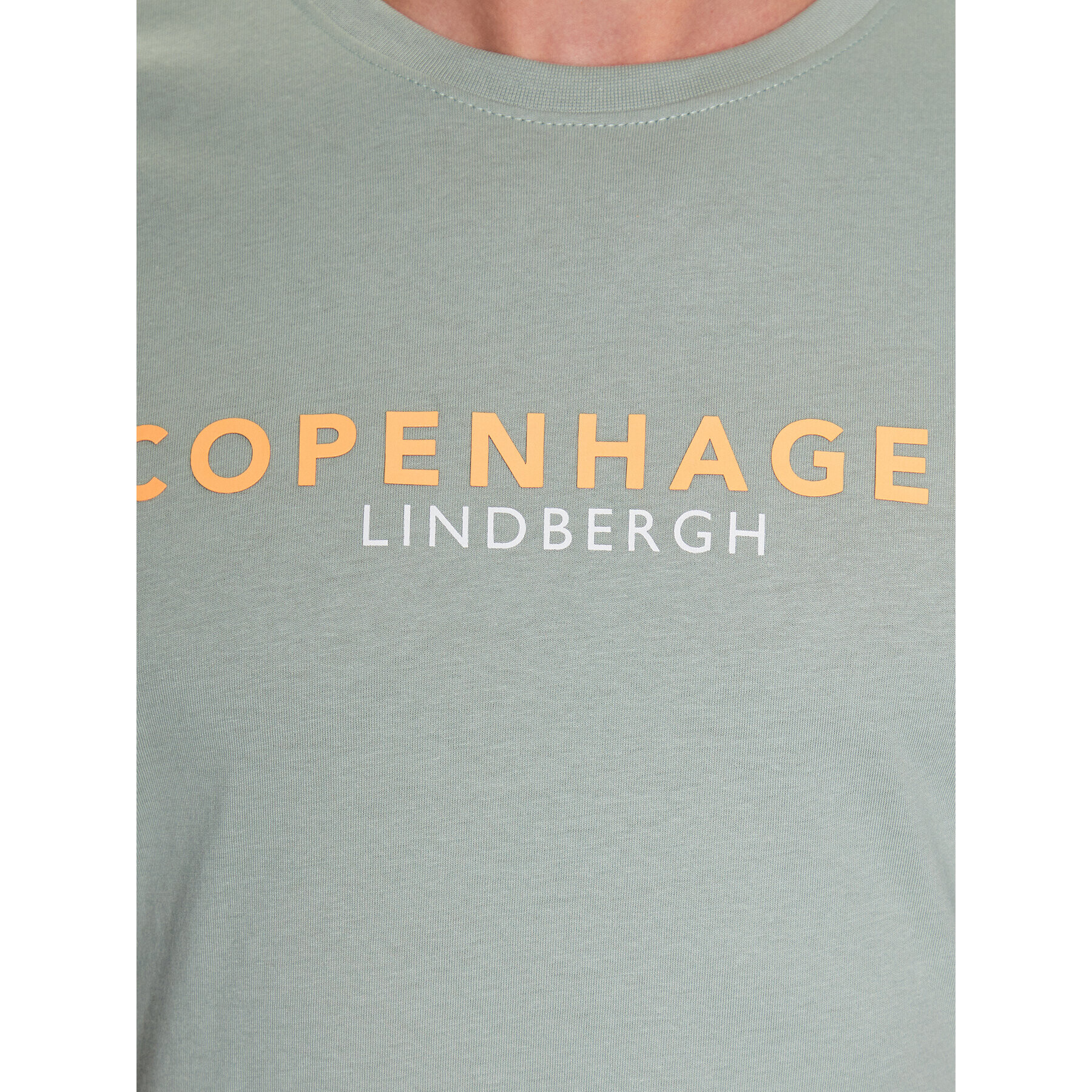 Lindbergh Тишърт 30-400200 Зелен Relaxed Fit - Pepit.bg