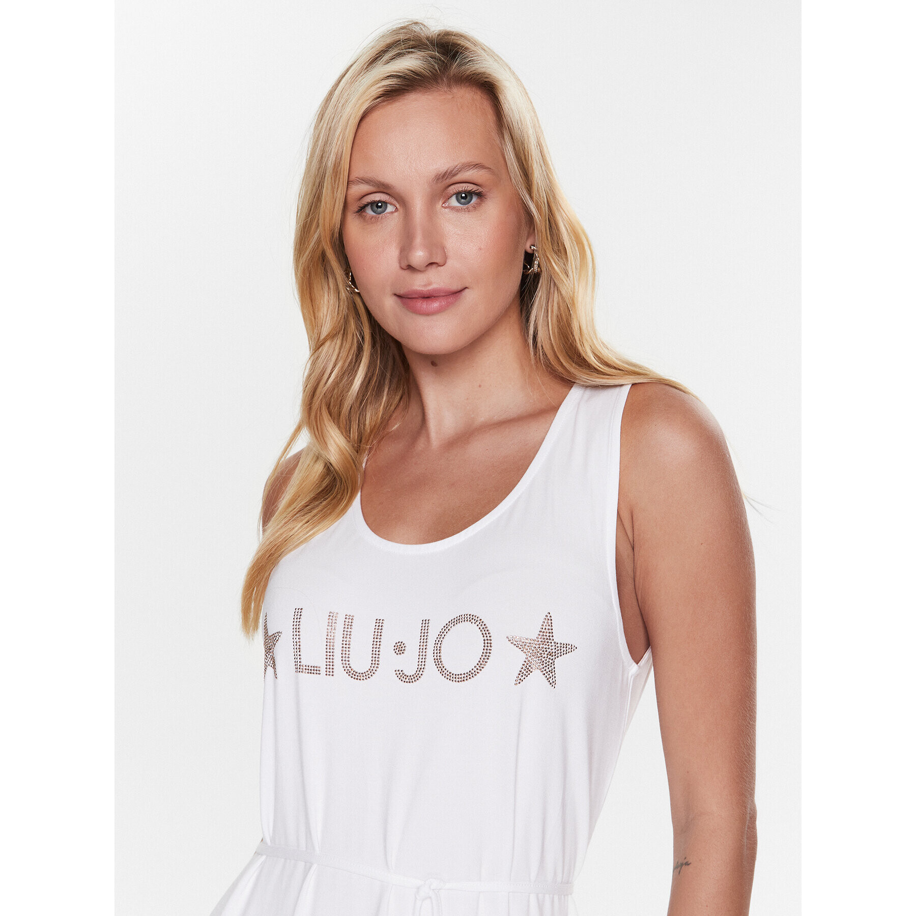 Liu Jo Beachwear Лятна рокля VA3026 J5360 Бял Regular Fit - Pepit.bg