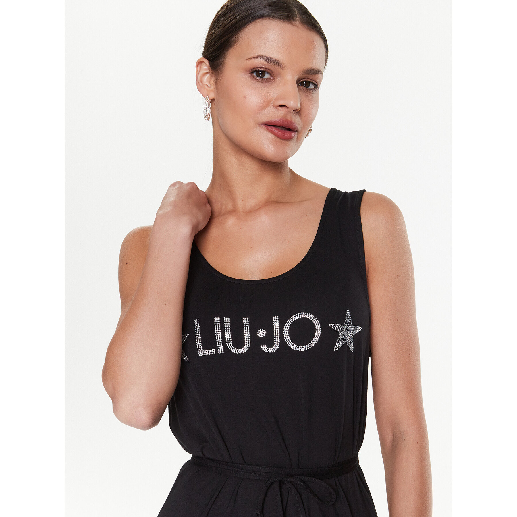 Liu Jo Beachwear Лятна рокля VA3026 J5360 Черен Regular Fit - Pepit.bg