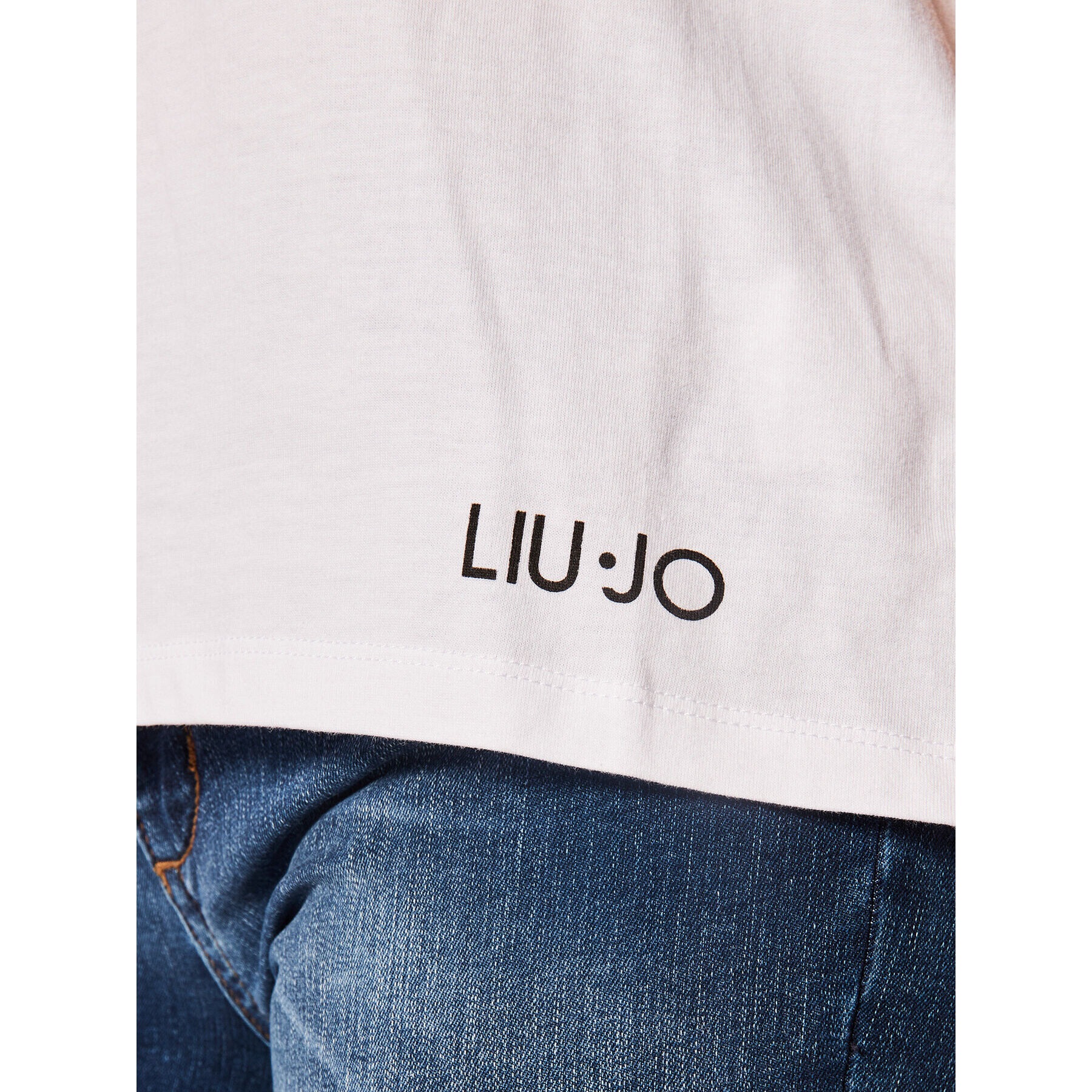 Liu Jo Beachwear Тишърт VA0139 J5703 Бял Regular Fit - Pepit.bg