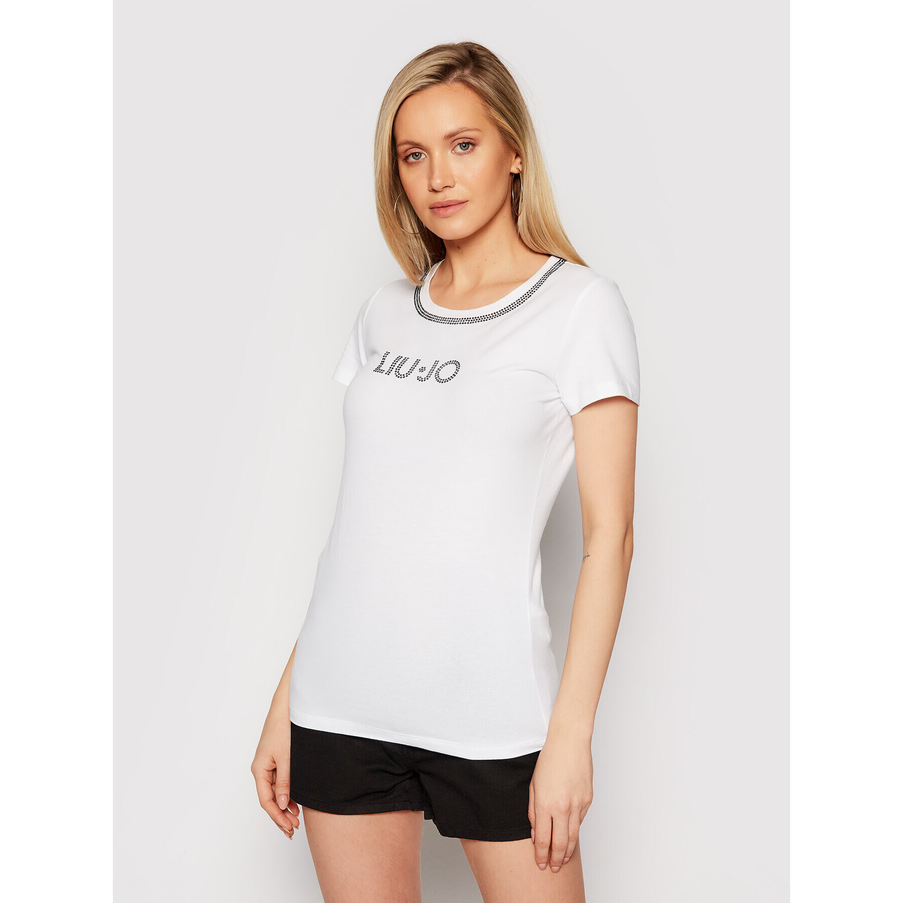 Liu Jo Beachwear Тишърт VA1094 J5003 Бял Regular Fit - Pepit.bg