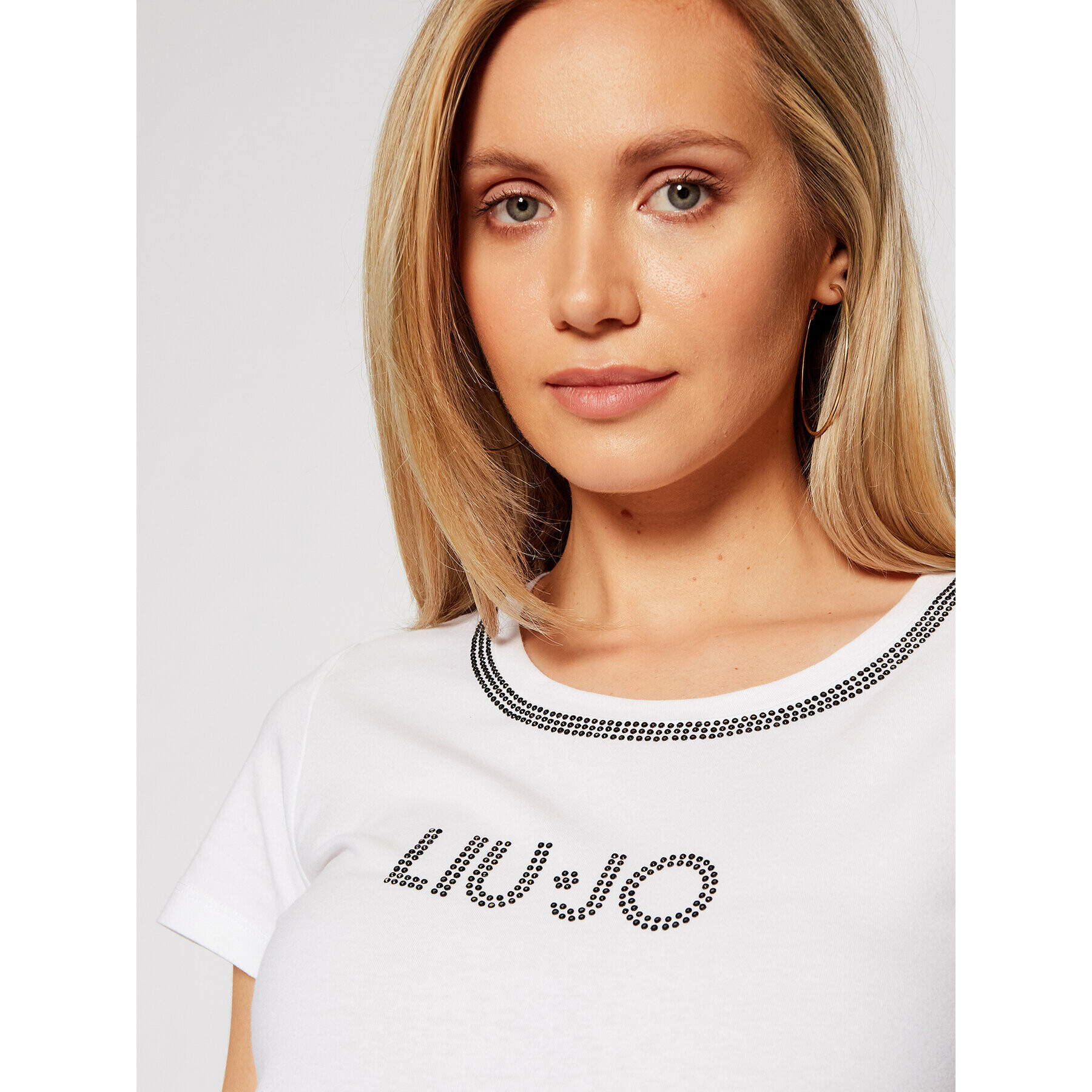 Liu Jo Beachwear Тишърт VA1094 J5003 Бял Regular Fit - Pepit.bg