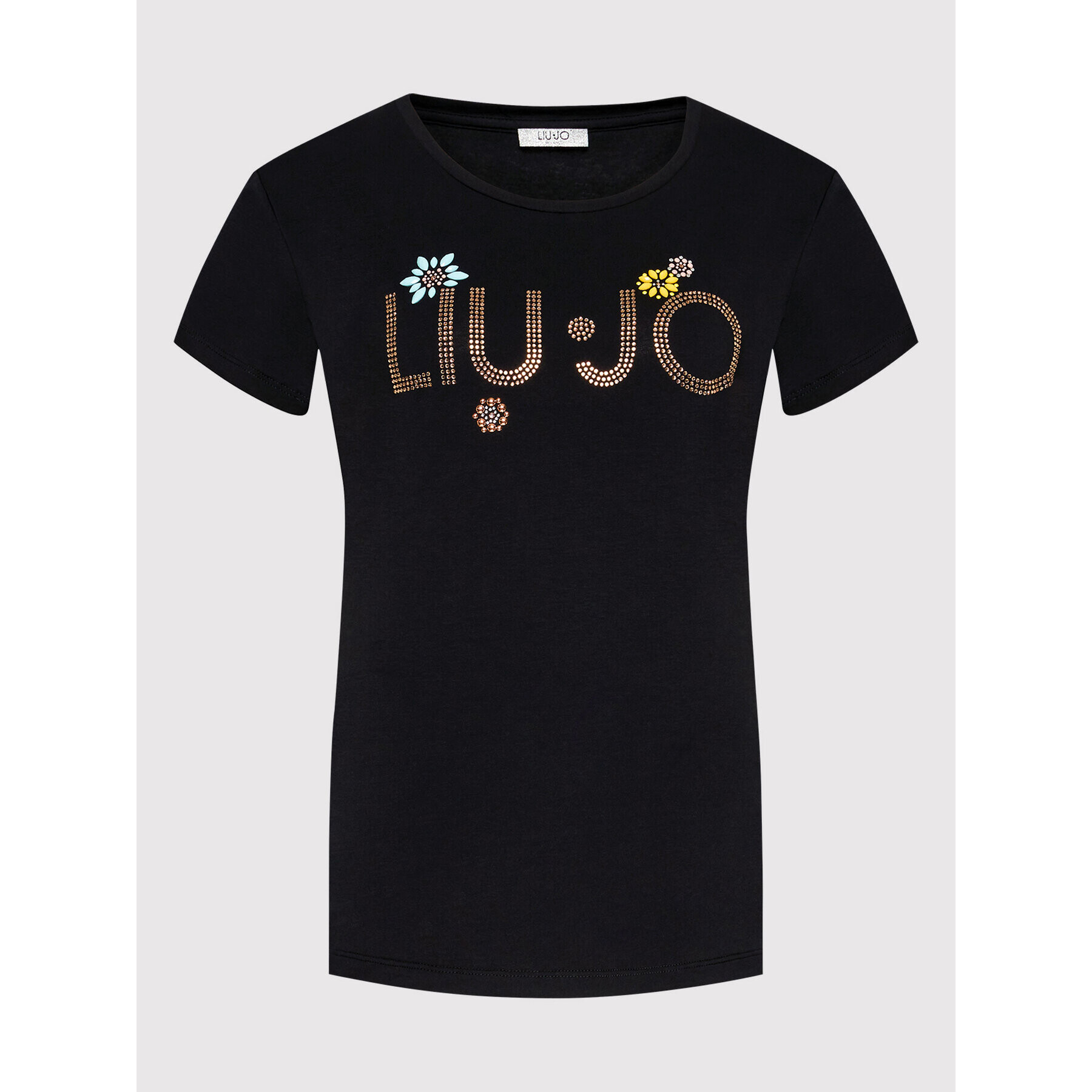 Liu Jo Beachwear Тишърт VA2074 J5003 Черен Regular Fit - Pepit.bg