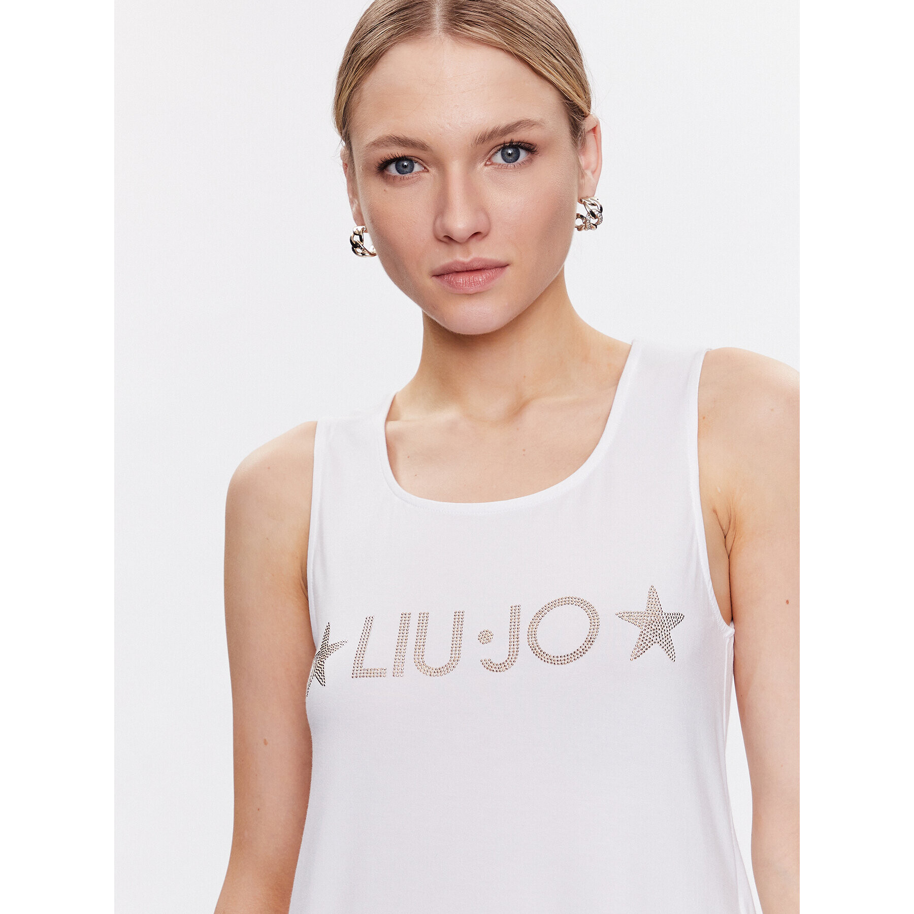 Liu Jo Beachwear топ VA3100 J5360 Бял Regular Fit - Pepit.bg