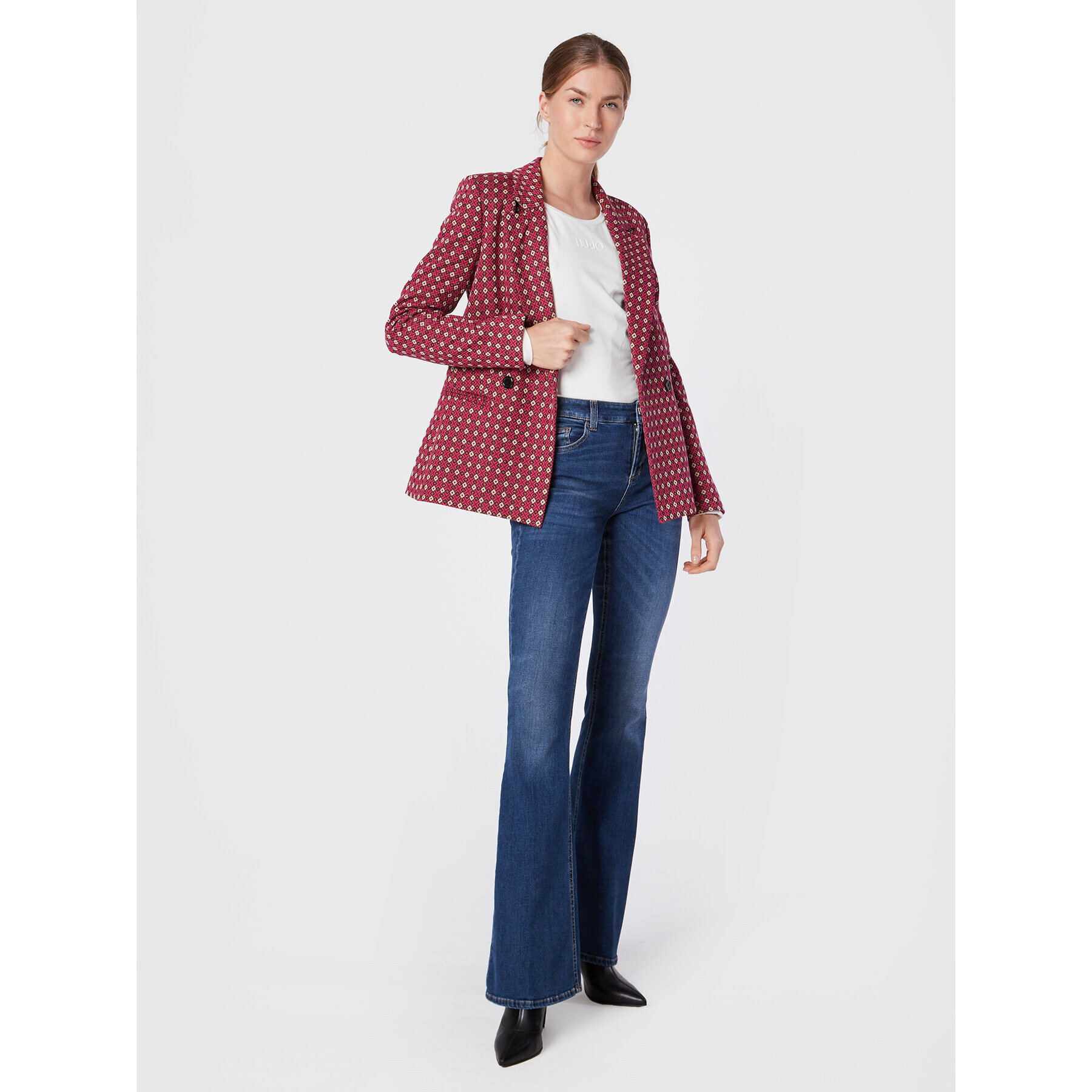 Liu Jo Sport Блуза TF2241 J0088 Бял Regular Fit - Pepit.bg