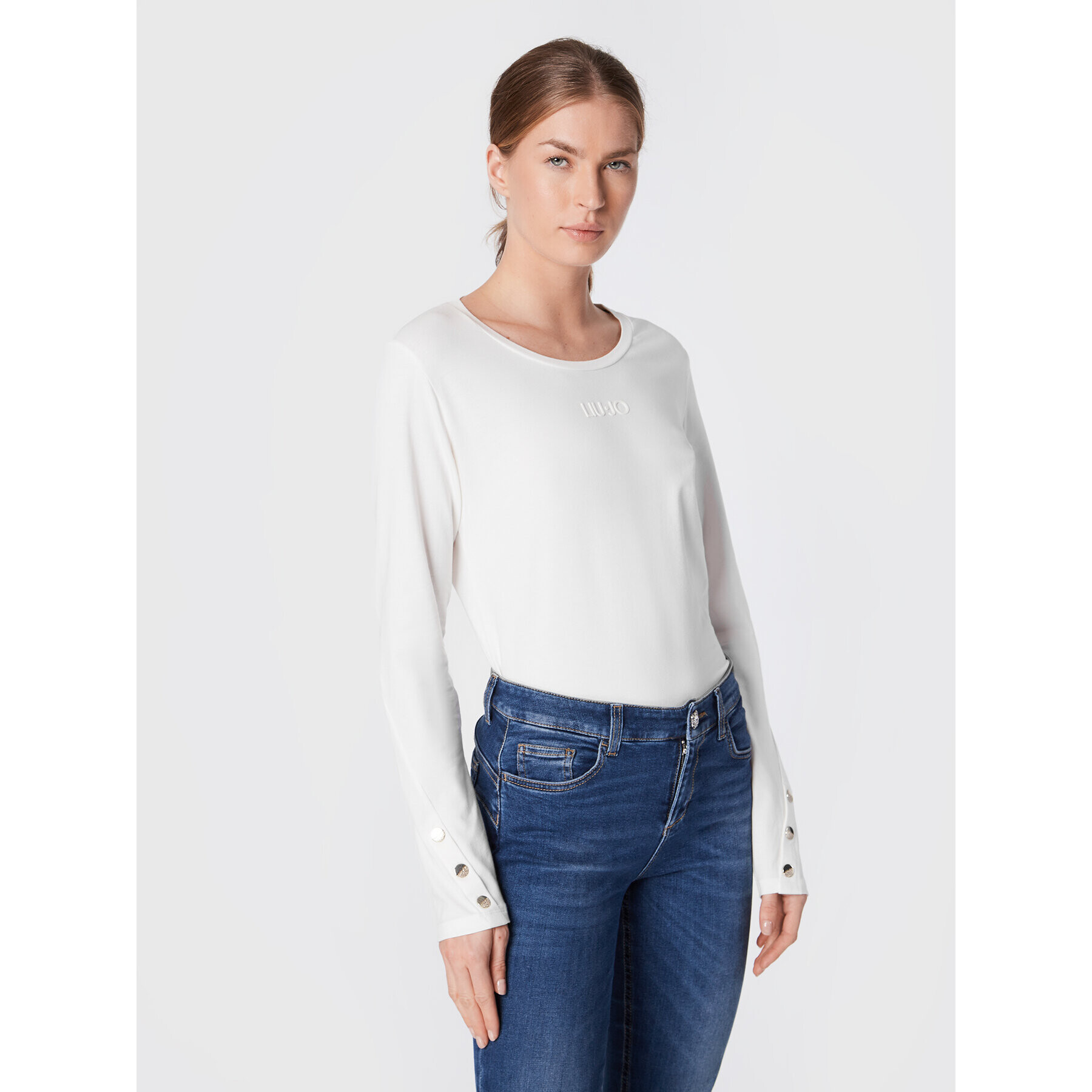 Liu Jo Sport Блуза TF2241 J0088 Бял Regular Fit - Pepit.bg