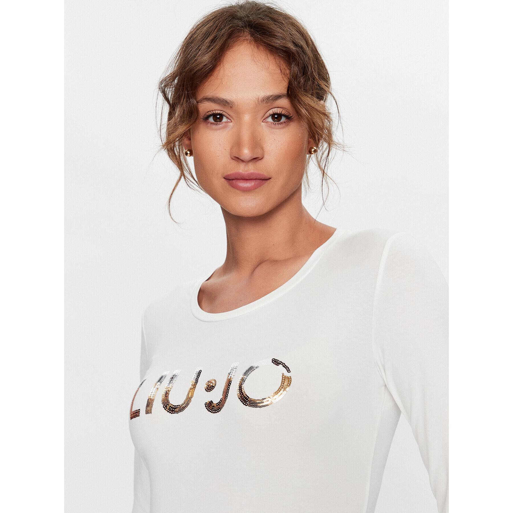 Liu Jo Блуза TF3285 J0088 Екрю Regular Fit - Pepit.bg