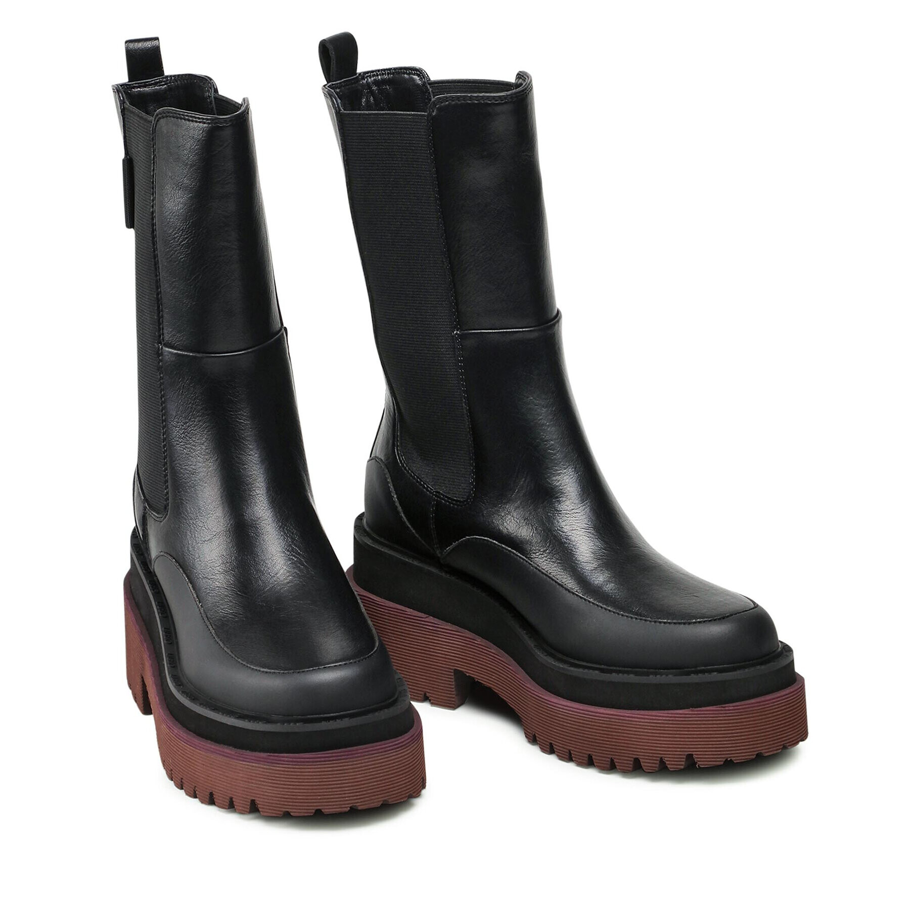Liu Jo Боти Purple 10 Bootie SF1045 EX014 Черен - Pepit.bg