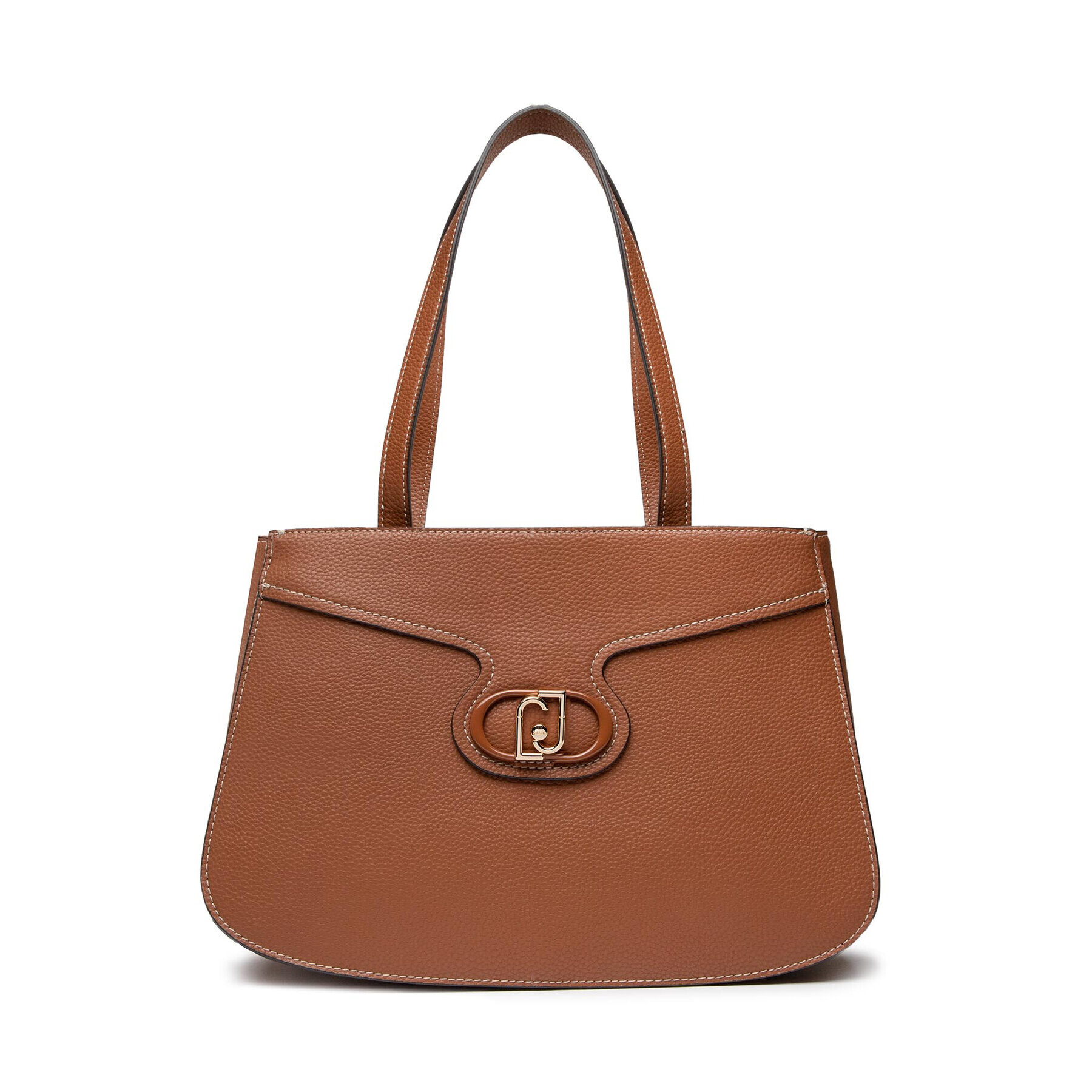 Liu Jo Дамска чанта Ecs L Satchel Dou AF2176 E0086 Кафяв - Pepit.bg