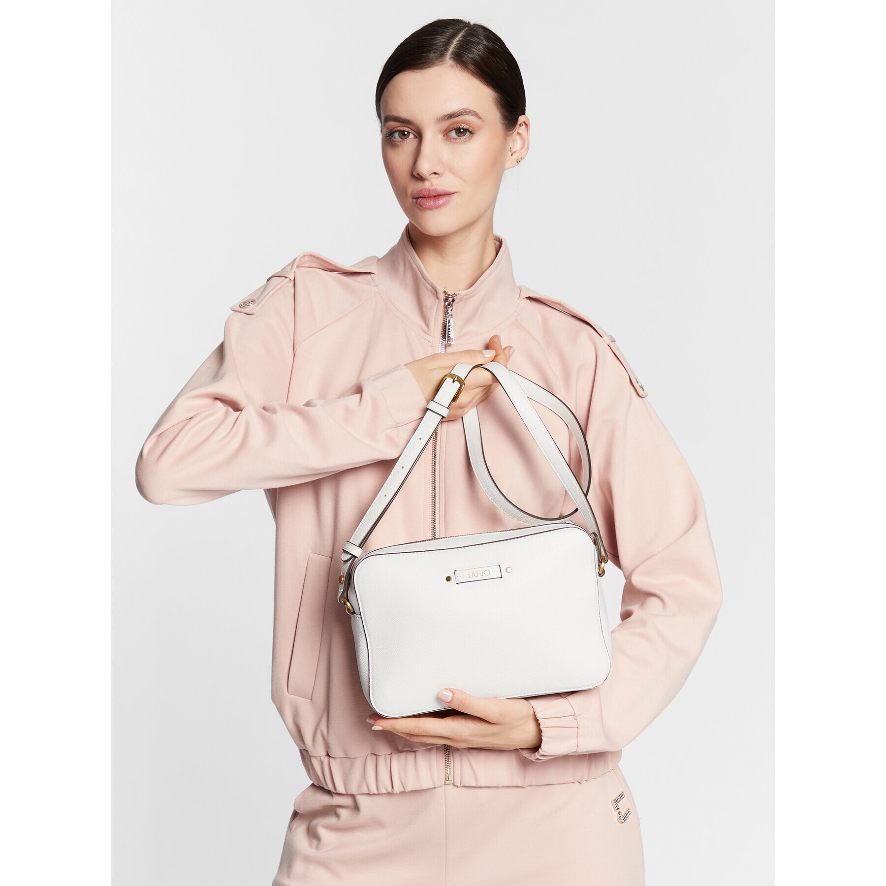 Liu Jo Дамска чанта Ecs M Camera Case AA3160 E0087 Бял - Pepit.bg
