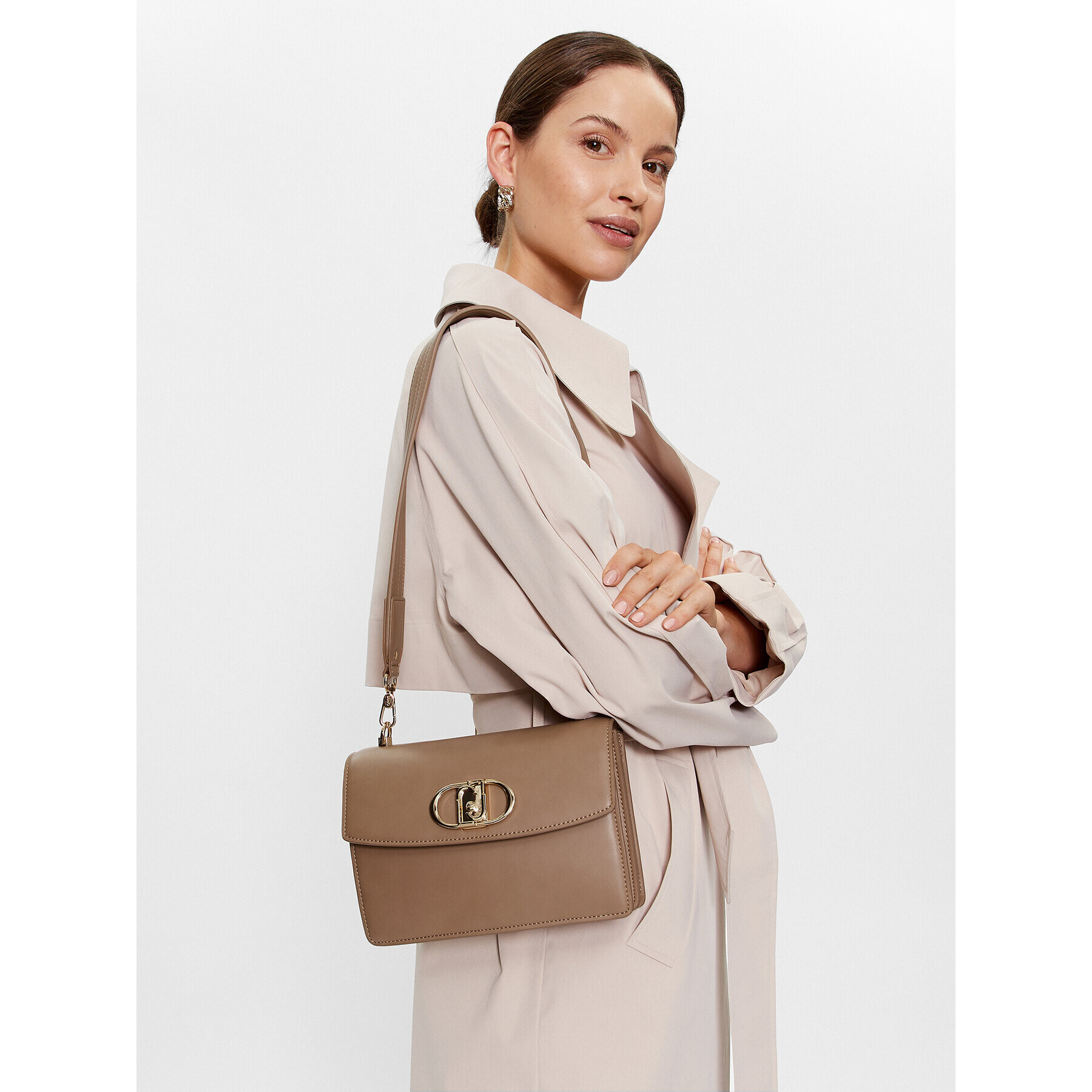 Liu Jo Дамска чанта Ecs M Crossbody AA3249 E0061 Кафяв - Pepit.bg