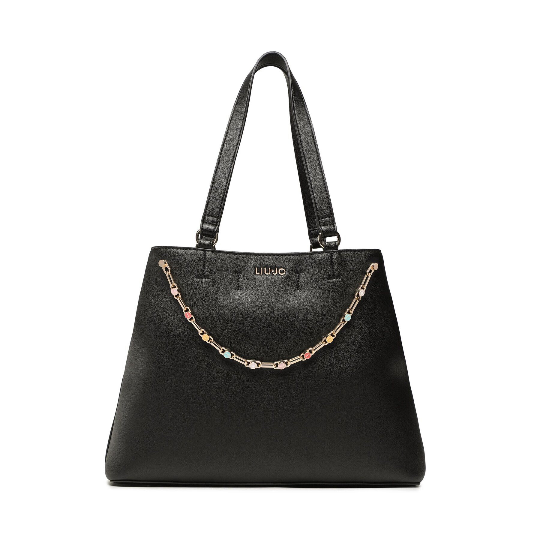 Liu Jo Дамска чанта Ecs M Satchel AA3038 E0503 Черен - Pepit.bg