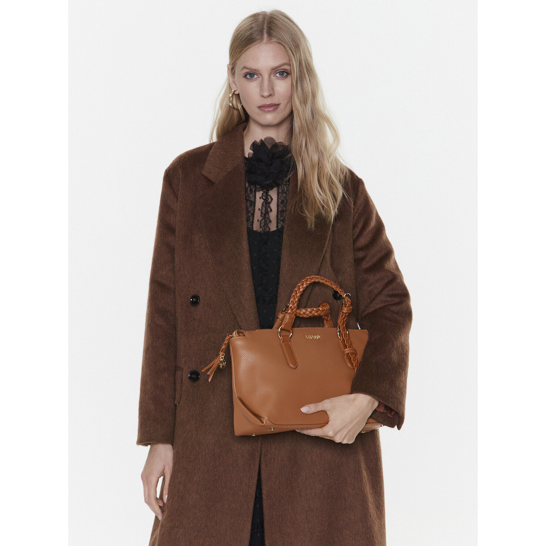Liu Jo Дамска чанта Ecs M Satchel AA3101 E0086 Кафяв - Pepit.bg