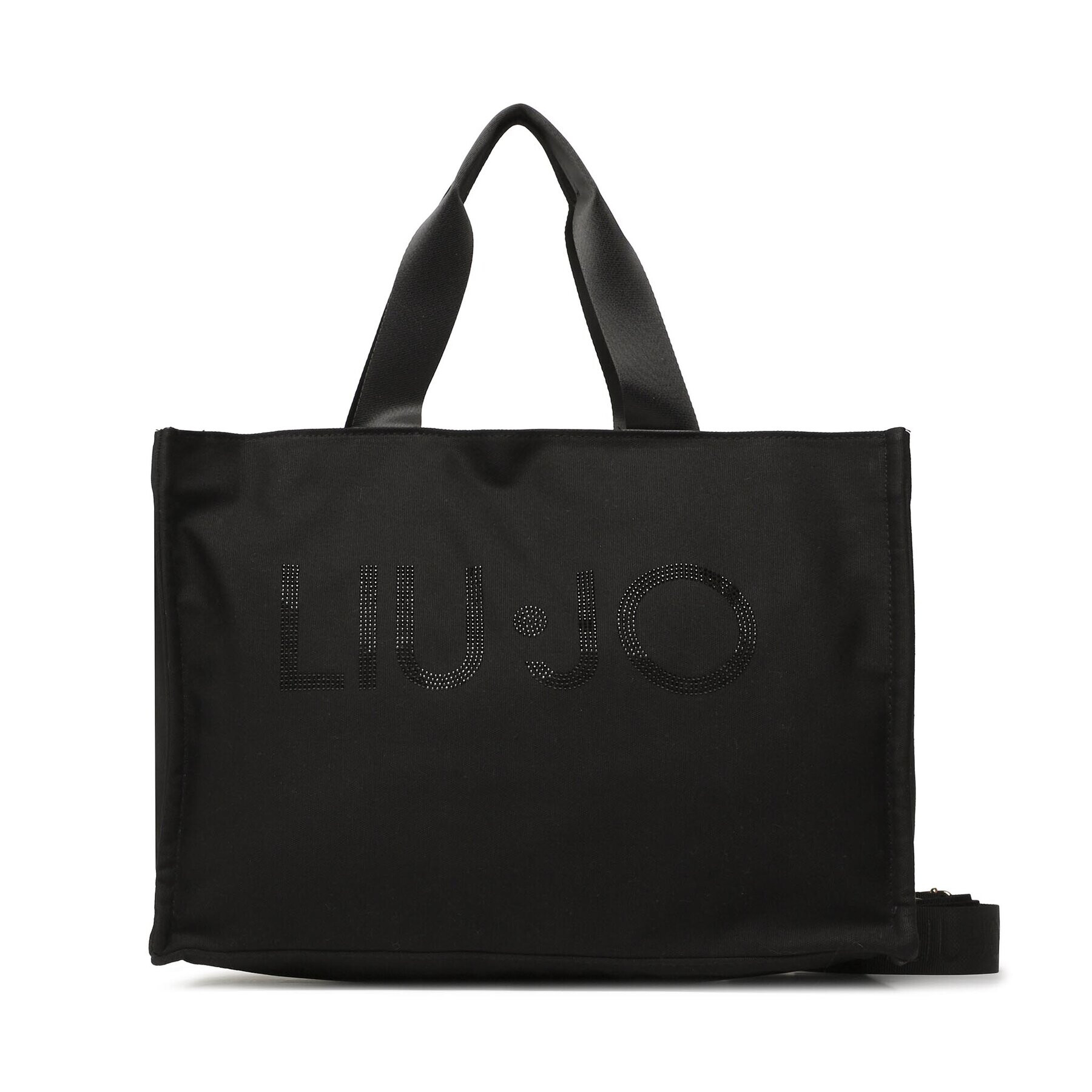 Liu Jo Дамска чанта L Tote Canvas Logo S 2A3113 T0300 Черен - Pepit.bg