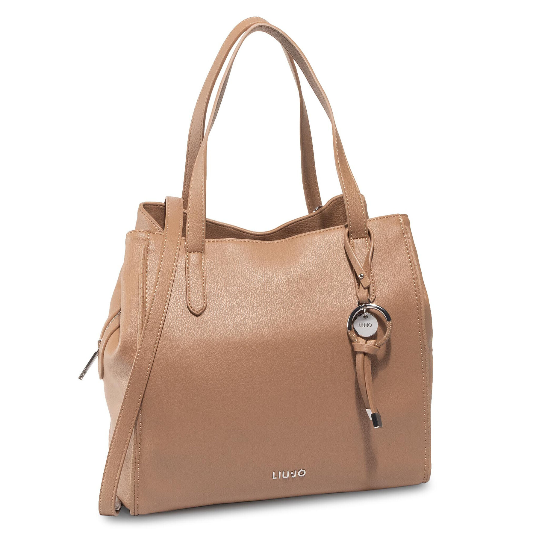 Liu Jo Дамска чанта M Satchel AA0085 E0221 Кафяв - Pepit.bg