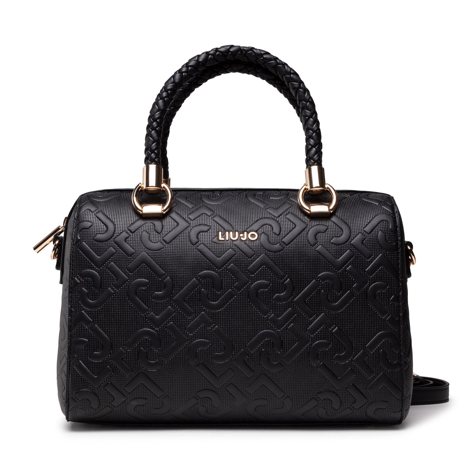 Liu Jo Дамска чанта M Satchel AA2077 E0040 Черен - Pepit.bg