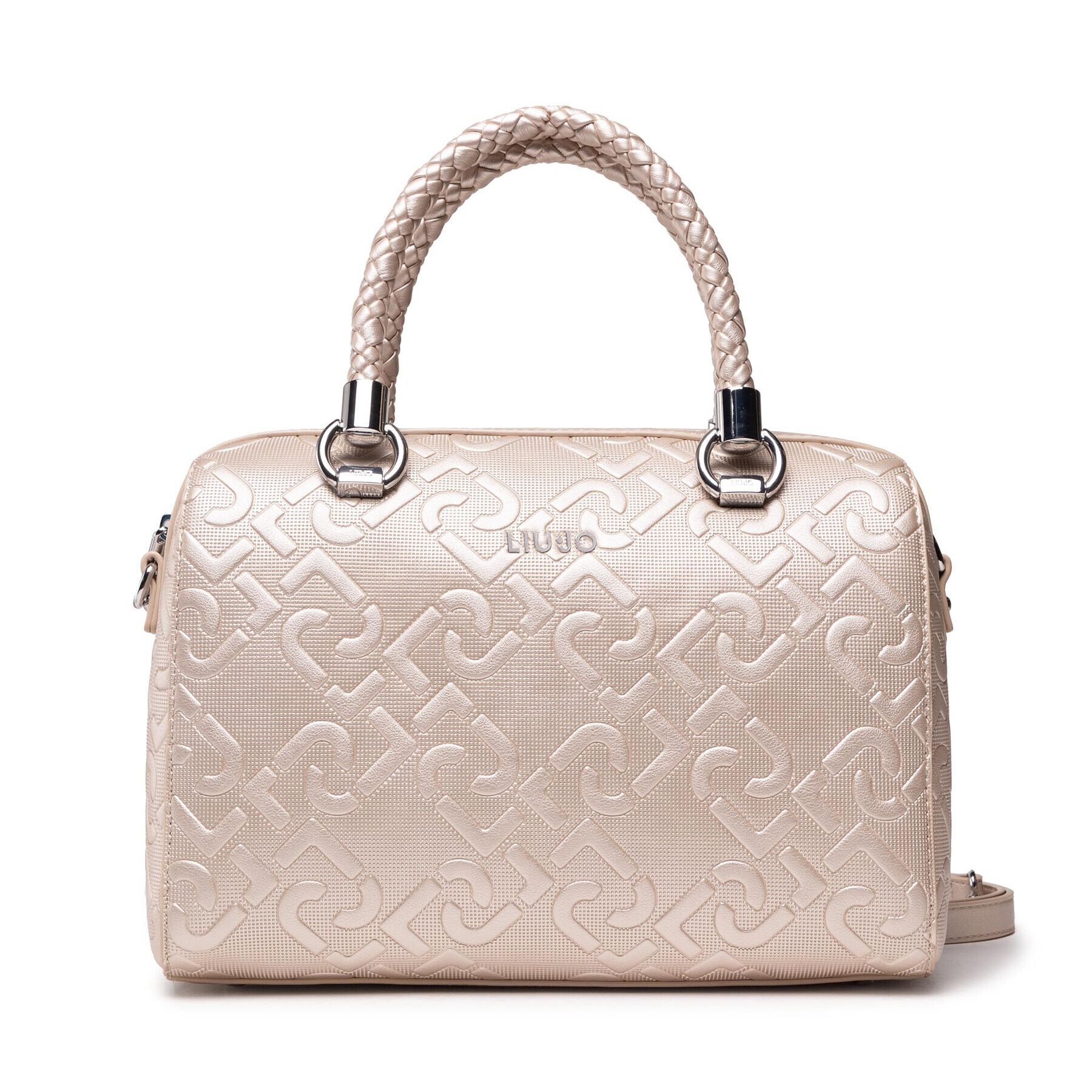 Liu Jo Дамска чанта M Satchel AA2077 E0040 Златист - Pepit.bg