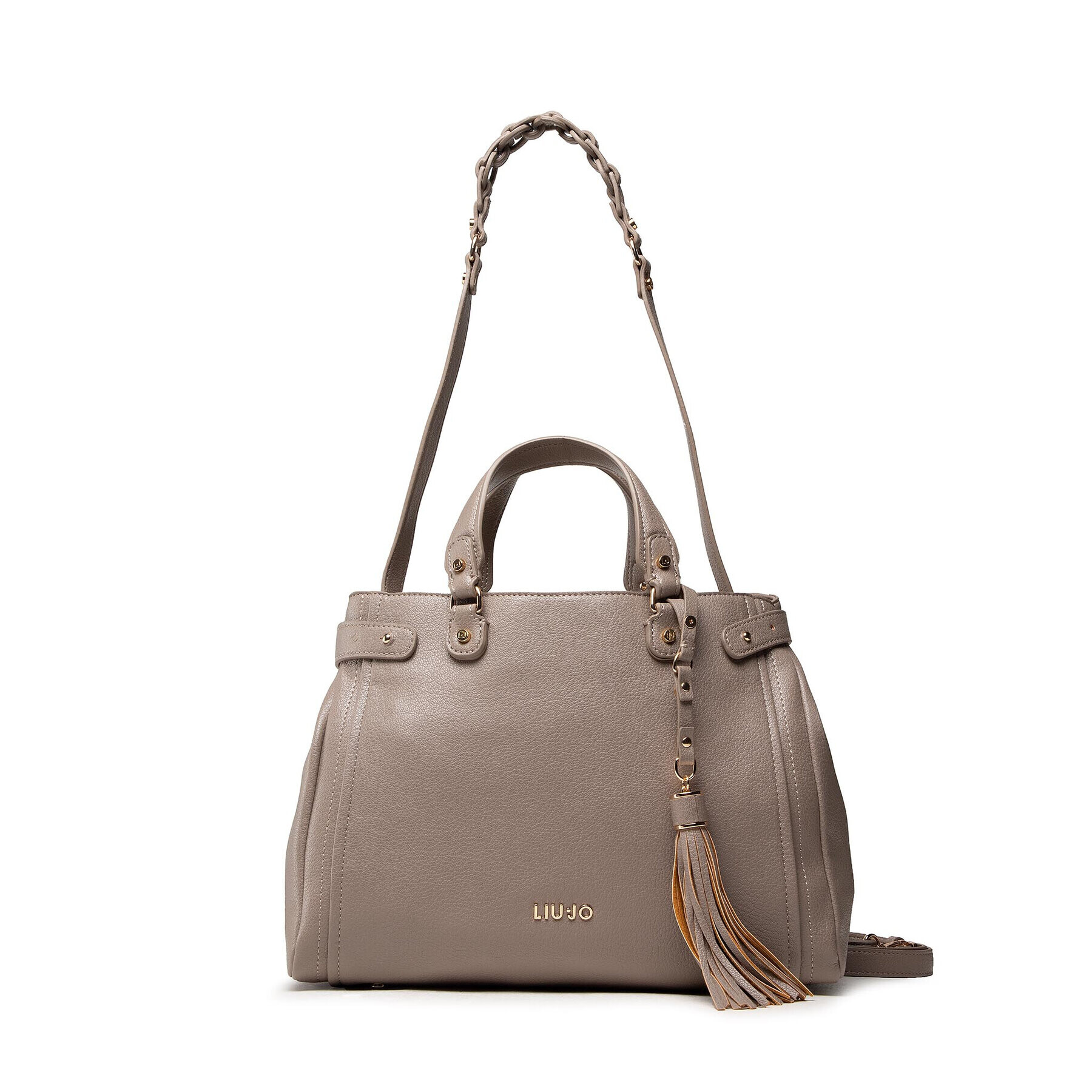 Liu Jo Дамска чанта M Satchel NF1105 E0031 Сив - Pepit.bg