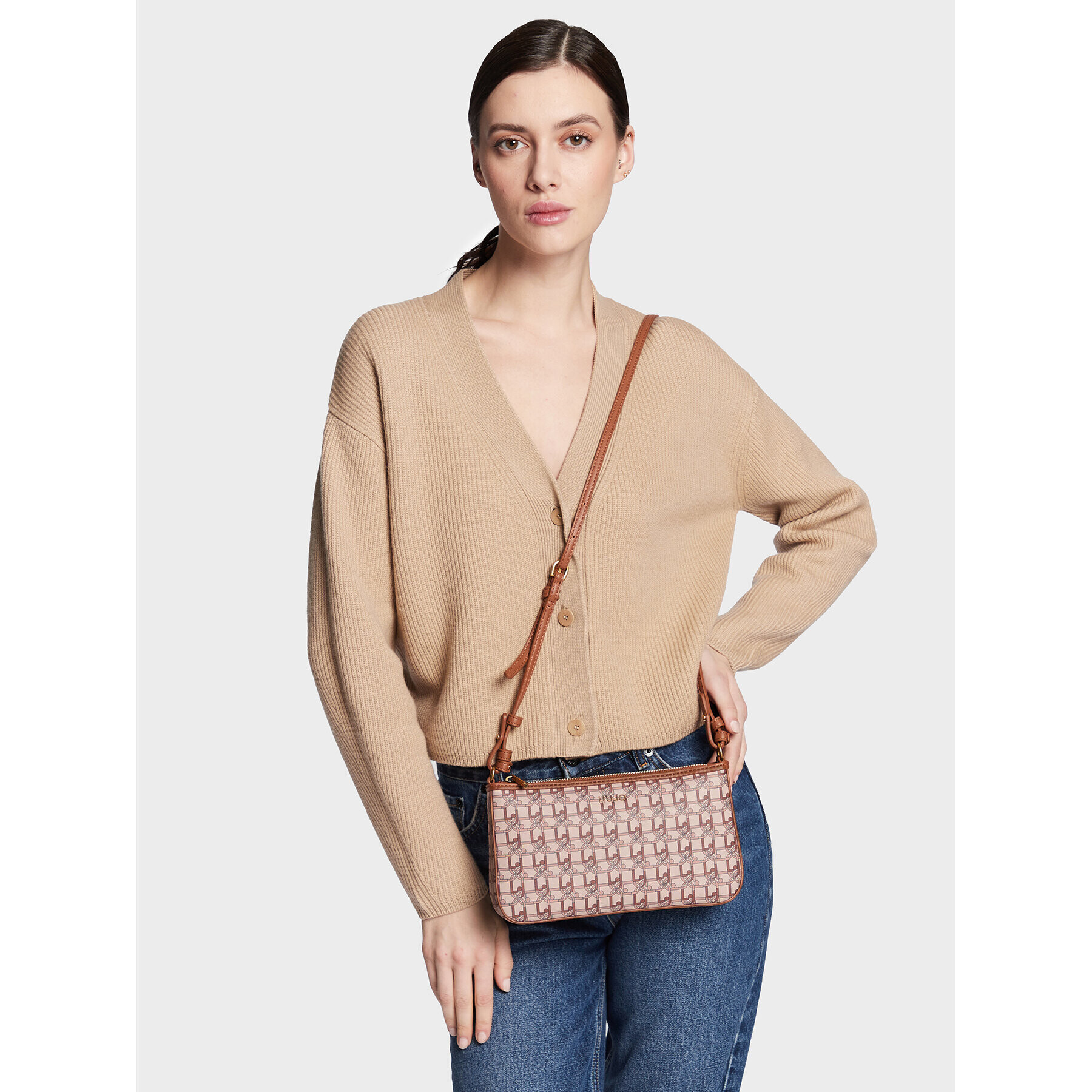 Liu Jo Дамска чанта S Crossbody AA3330 E0538 Бежов - Pepit.bg