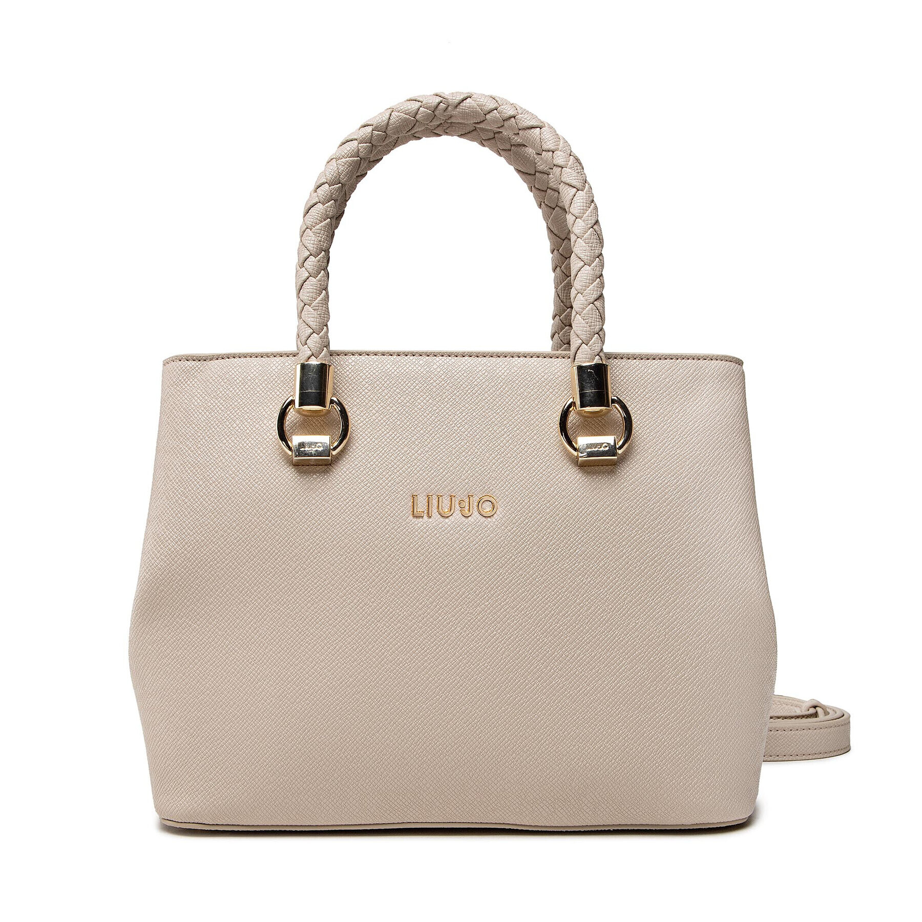 Liu Jo Дамска чанта S Satchel Double AF1156 E0087 Бежов - Pepit.bg