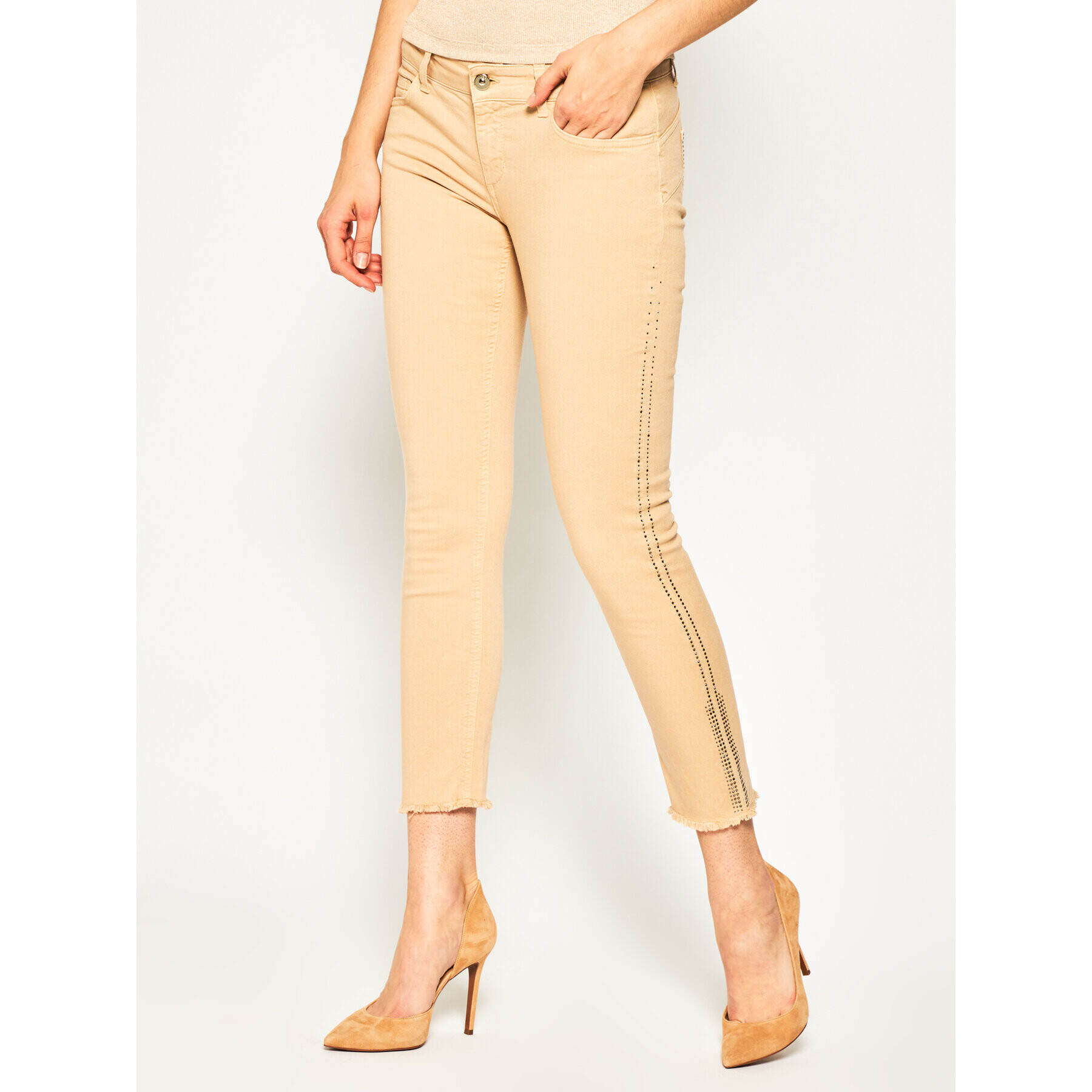 Liu Jo Дънки тип Regular Fit FA0203 T8361 Бежов Regular Fit - Pepit.bg