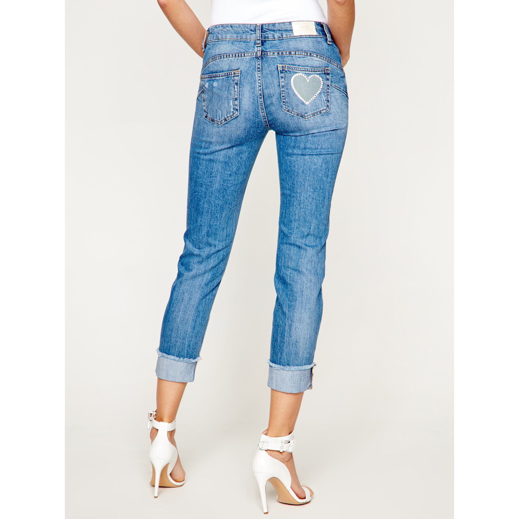 Liu Jo Дънки тип Regular Fit UA0006 D3105 Тъмносин Regular Fit - Pepit.bg