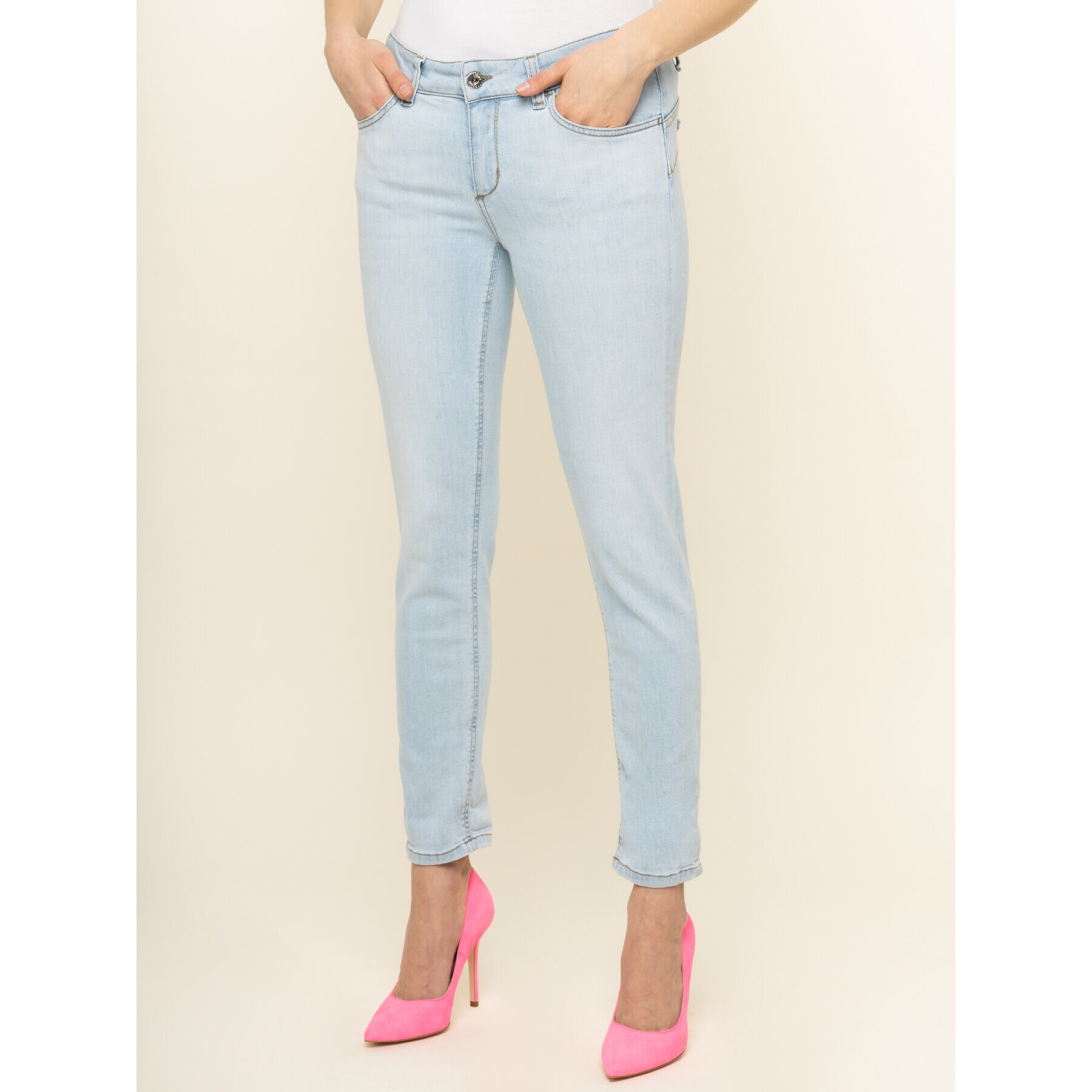 Liu Jo Дънки тип Regular Fit UA0006 D4455 Син Regular Fit - Pepit.bg