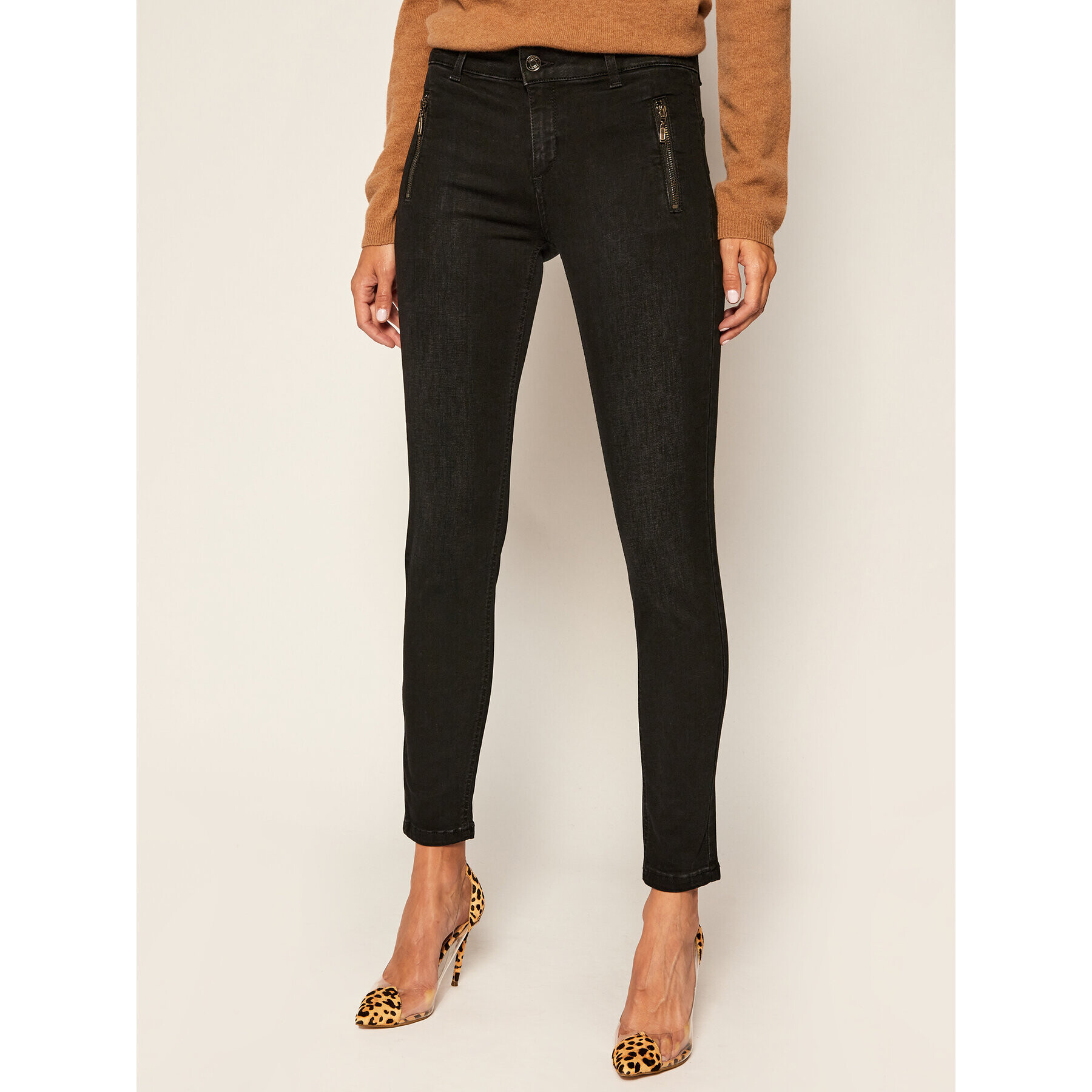 Liu Jo Дънки тип Slim Fit UF0042 D4370 Черен Slim Fit - Pepit.bg