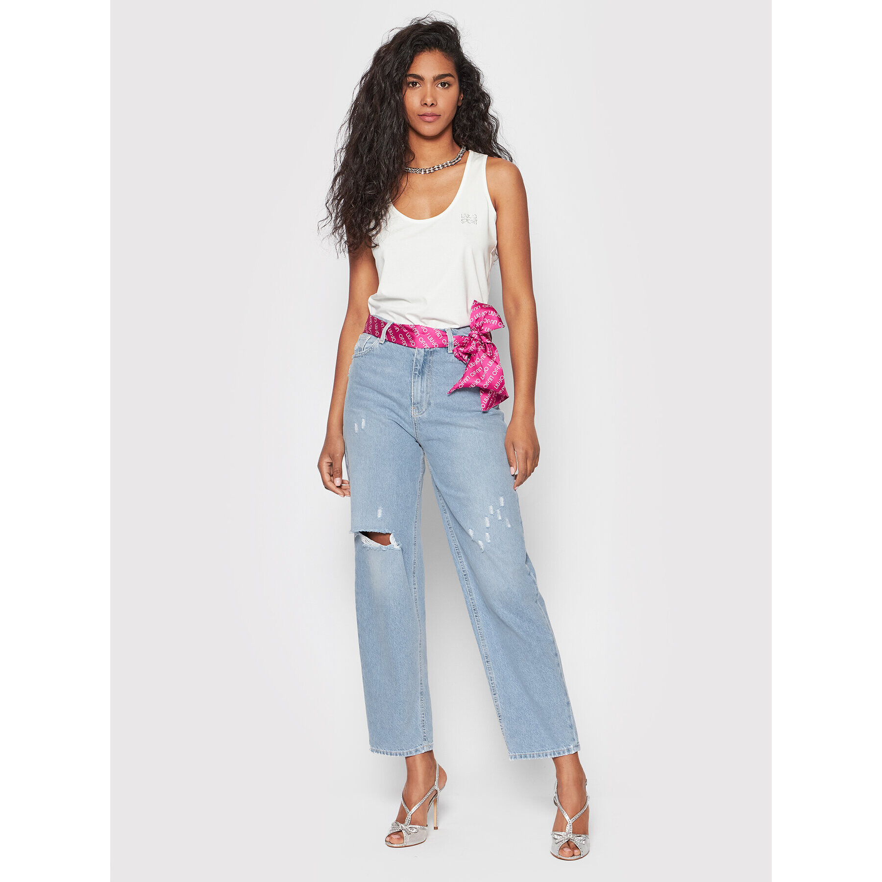 Liu Jo Дънки UA2099 D4666 Син Boyfriend Fit - Pepit.bg