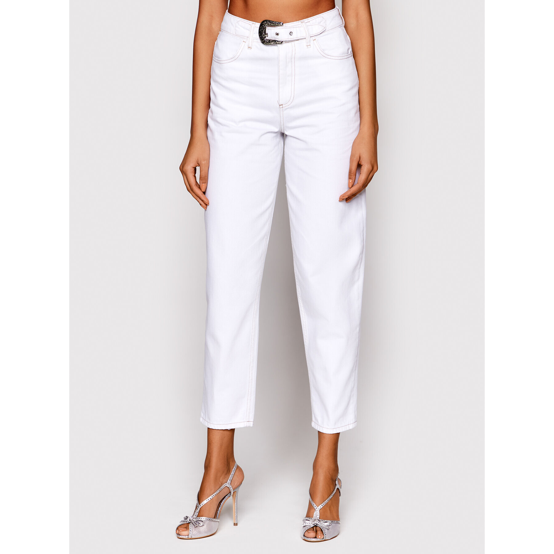 Liu Jo Дънки UA2156 D4622 Бял Regular Fit - Pepit.bg