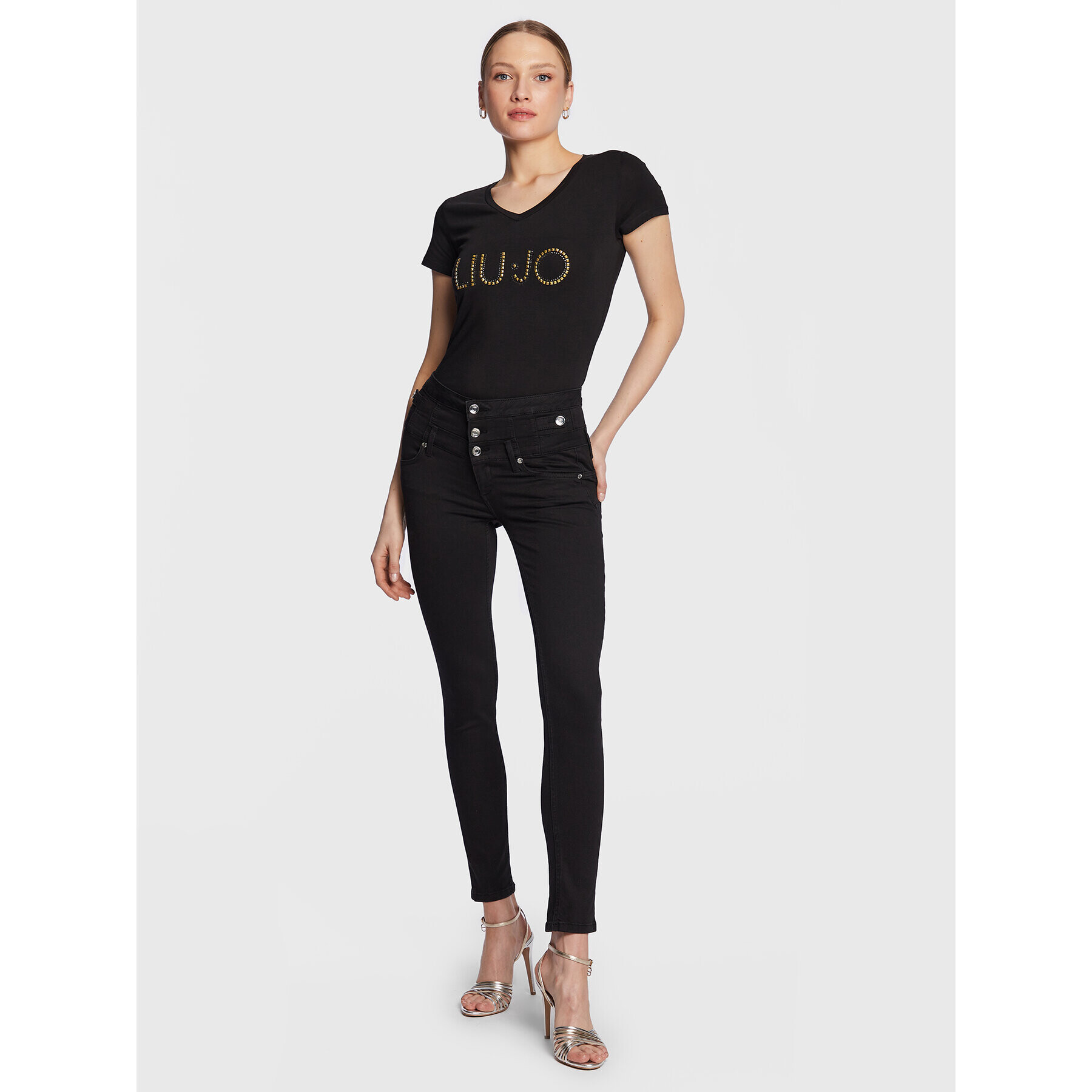 Liu Jo Дънки UA3014 D4188 Черен Slim Fit - Pepit.bg