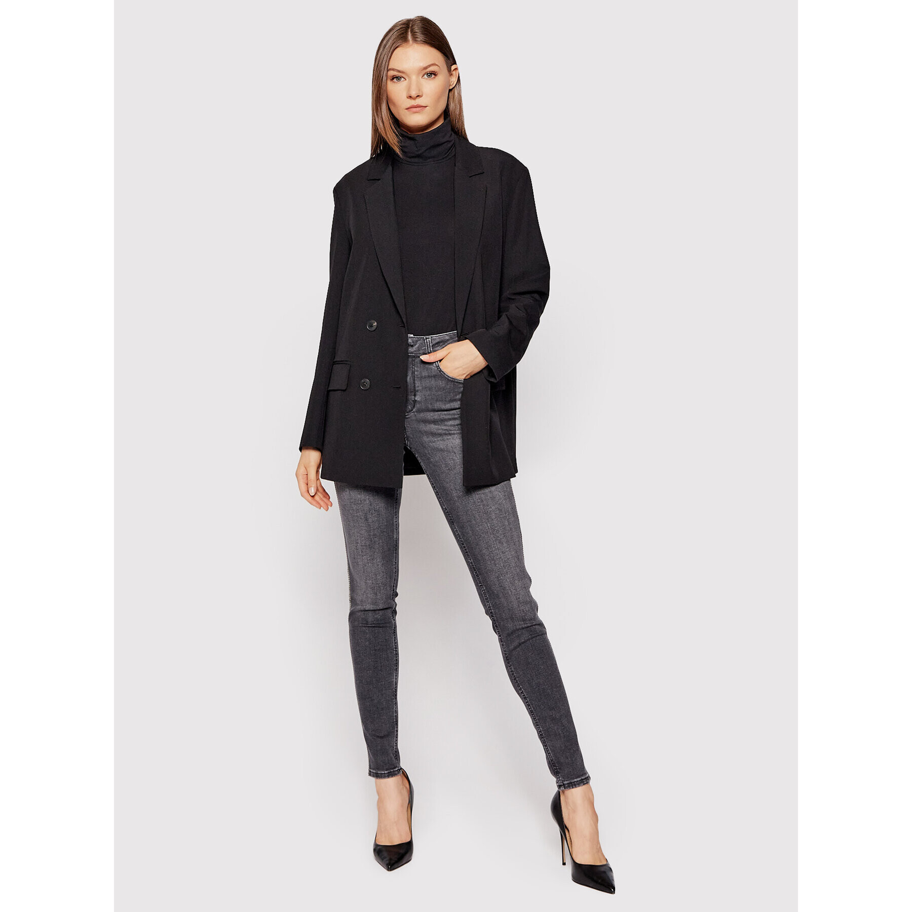 Liu Jo Дънки UF1013 D4268 Сив Slim Fit - Pepit.bg