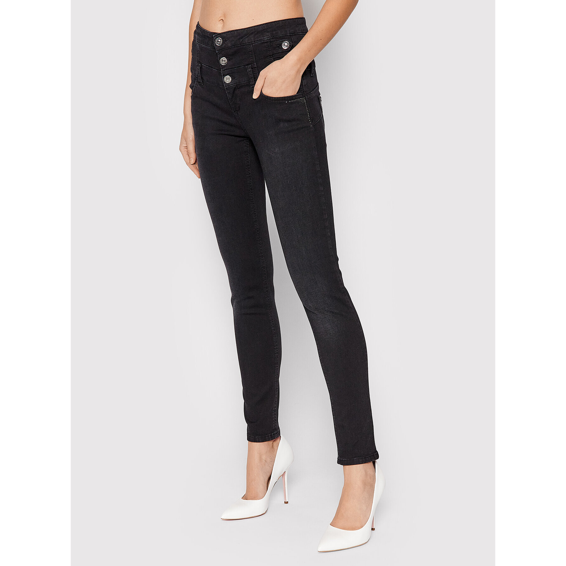 Liu Jo Дънки UF1014 D4614 Черен Slim Fit - Pepit.bg