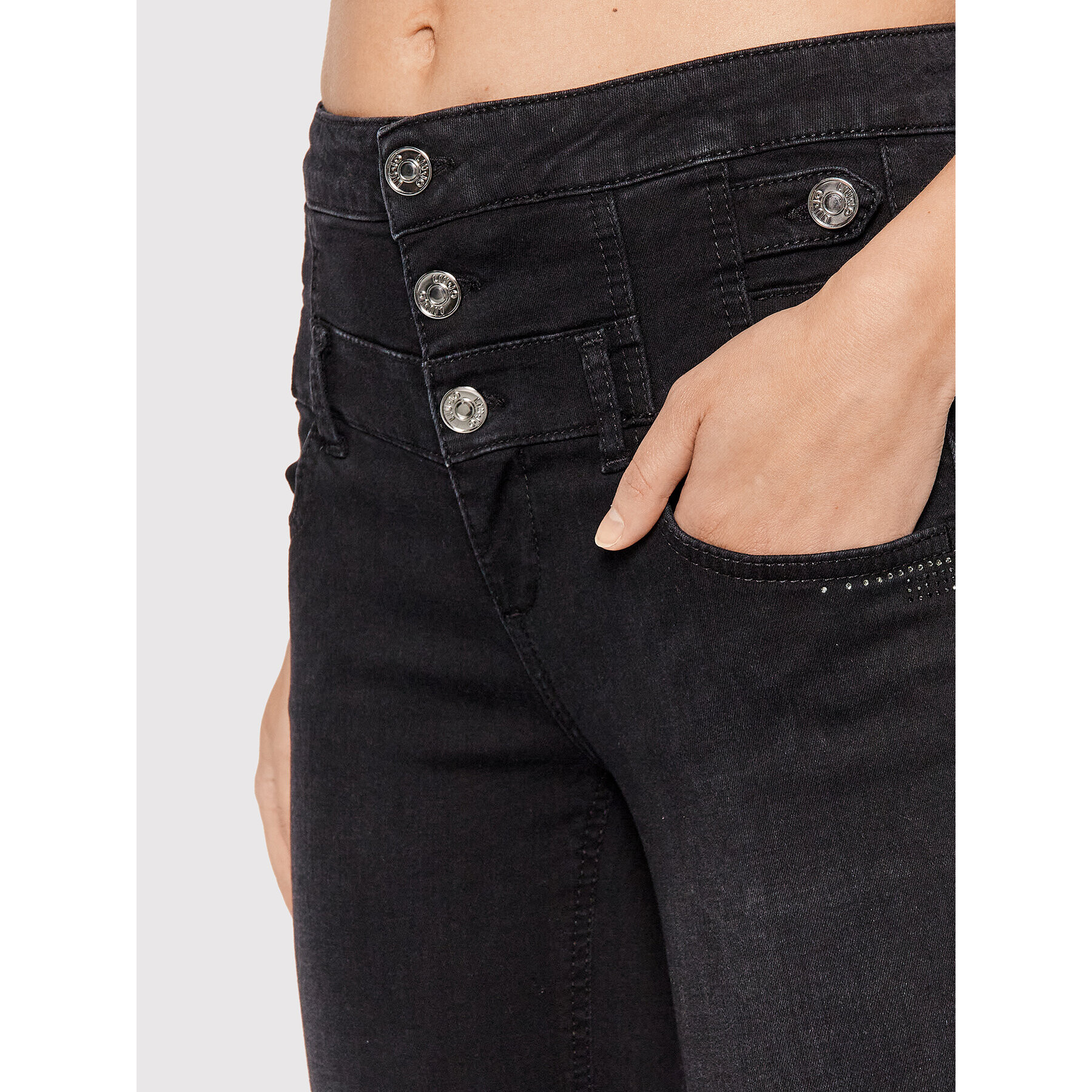 Liu Jo Дънки UF1014 D4614 Черен Slim Fit - Pepit.bg