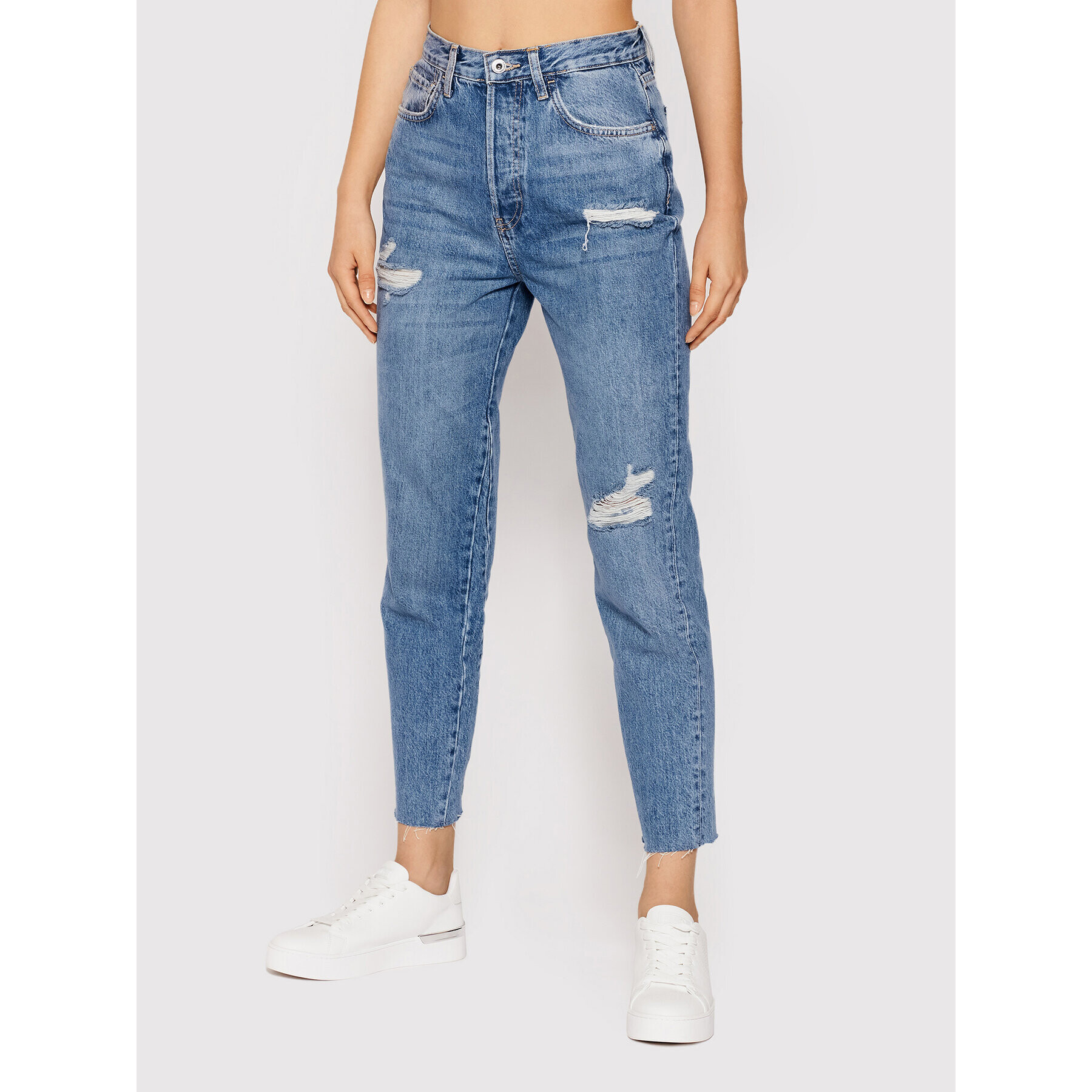 Liu Jo Дънки UF1084 D4265 Син Mom Fit - Pepit.bg