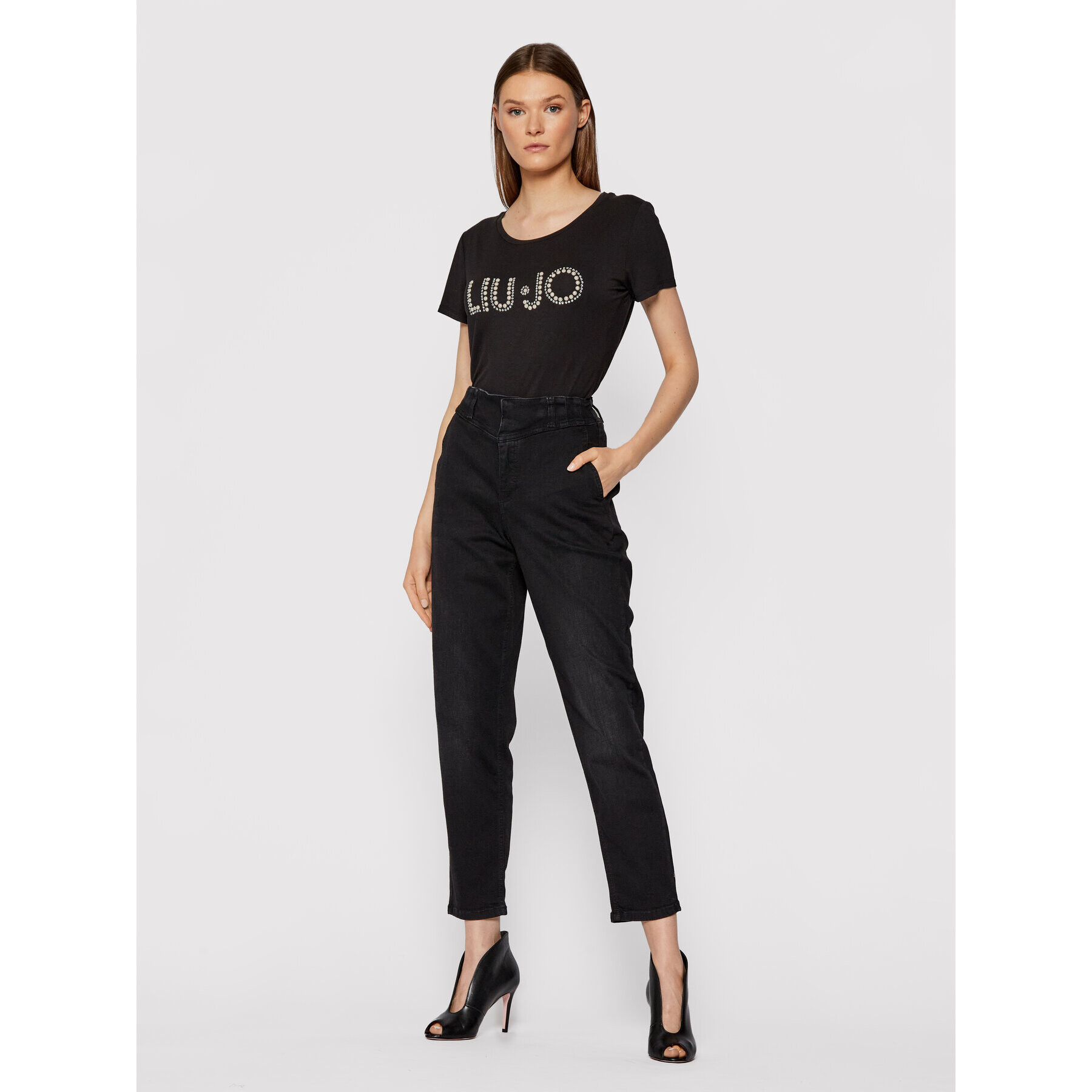 Liu Jo Дънки UF1113 D4466 Черен Regular Fit - Pepit.bg