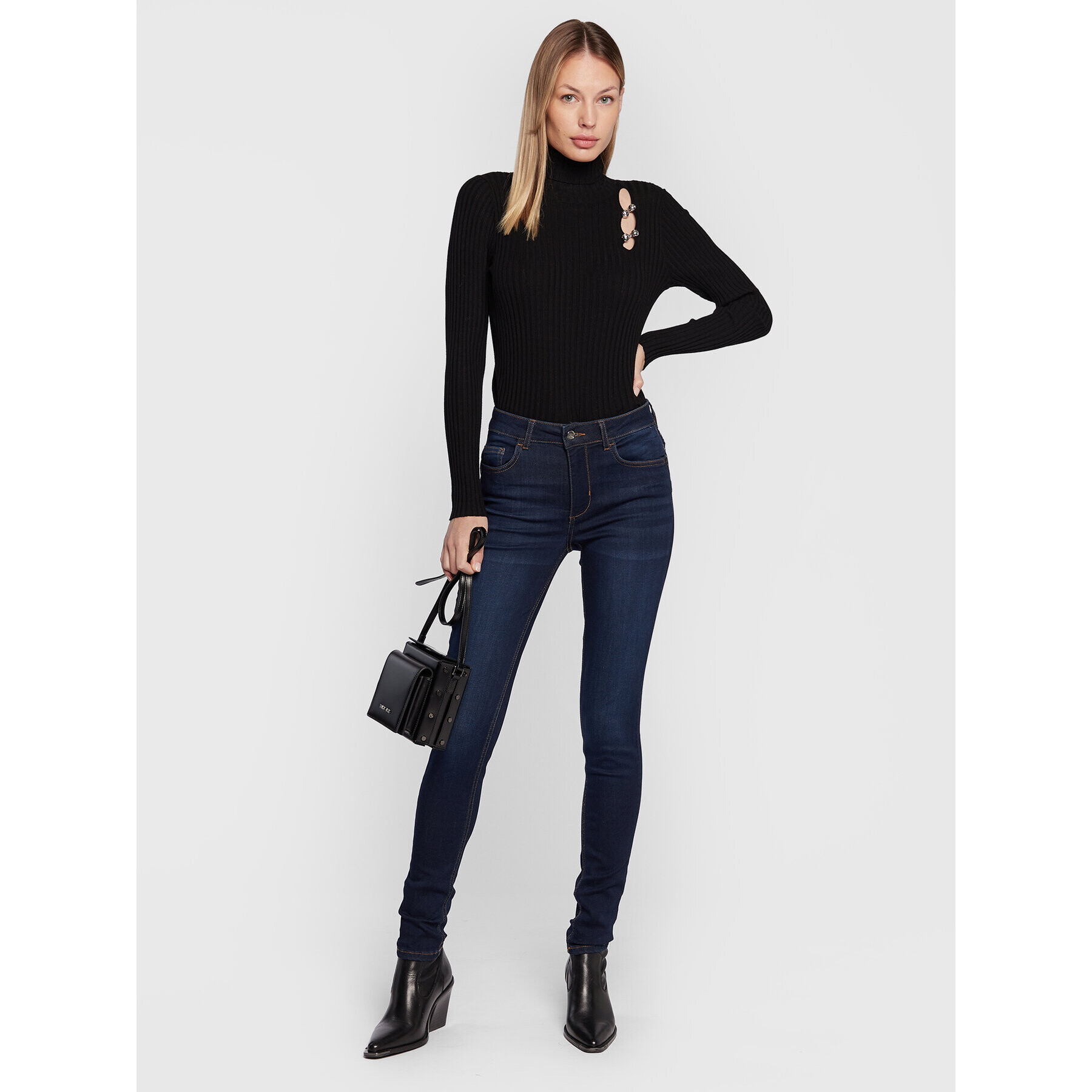 Liu Jo Дънки UF2013 D4376 Тъмносин Skinny Fit - Pepit.bg