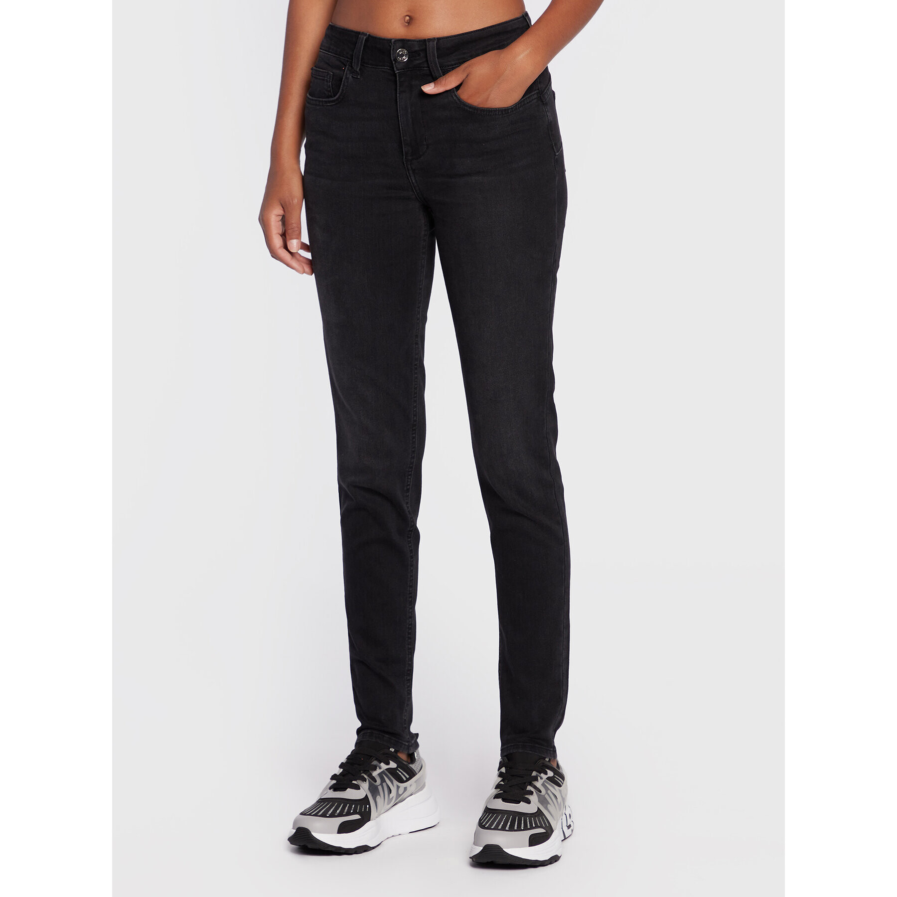 Liu Jo Дънки UF2013 D4615 Черен Skinny Fit - Pepit.bg