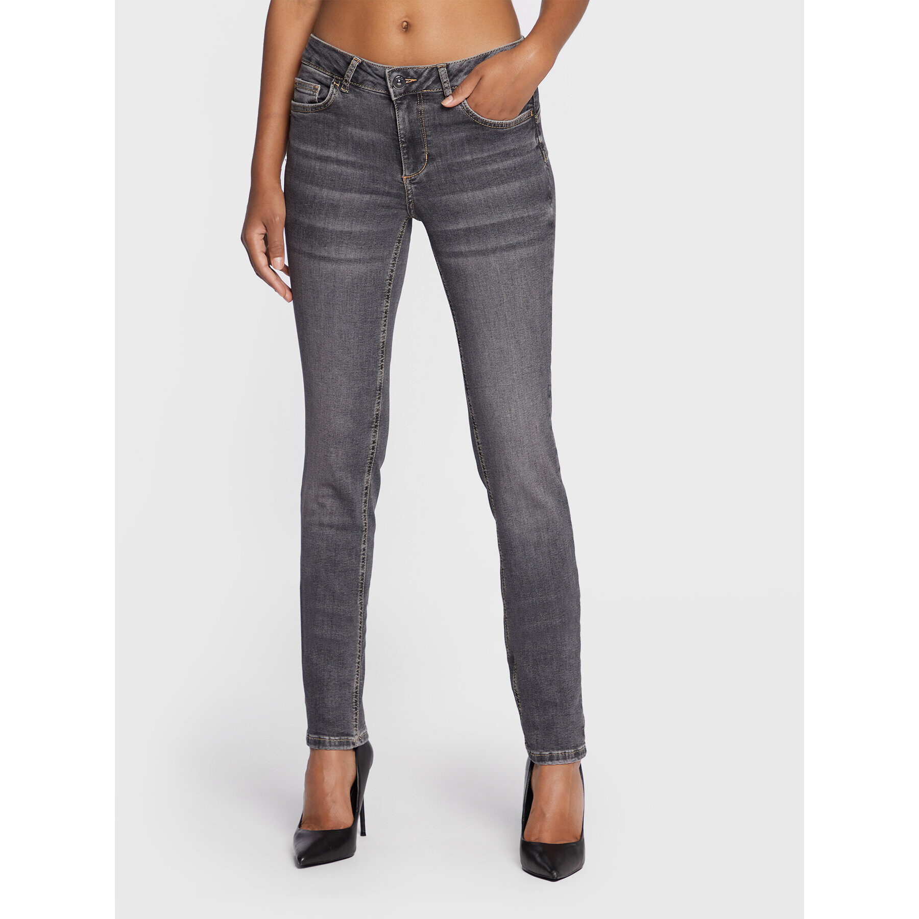 Liu Jo Дънки UF2016 D4268 Сив Bottom Up Fit - Pepit.bg