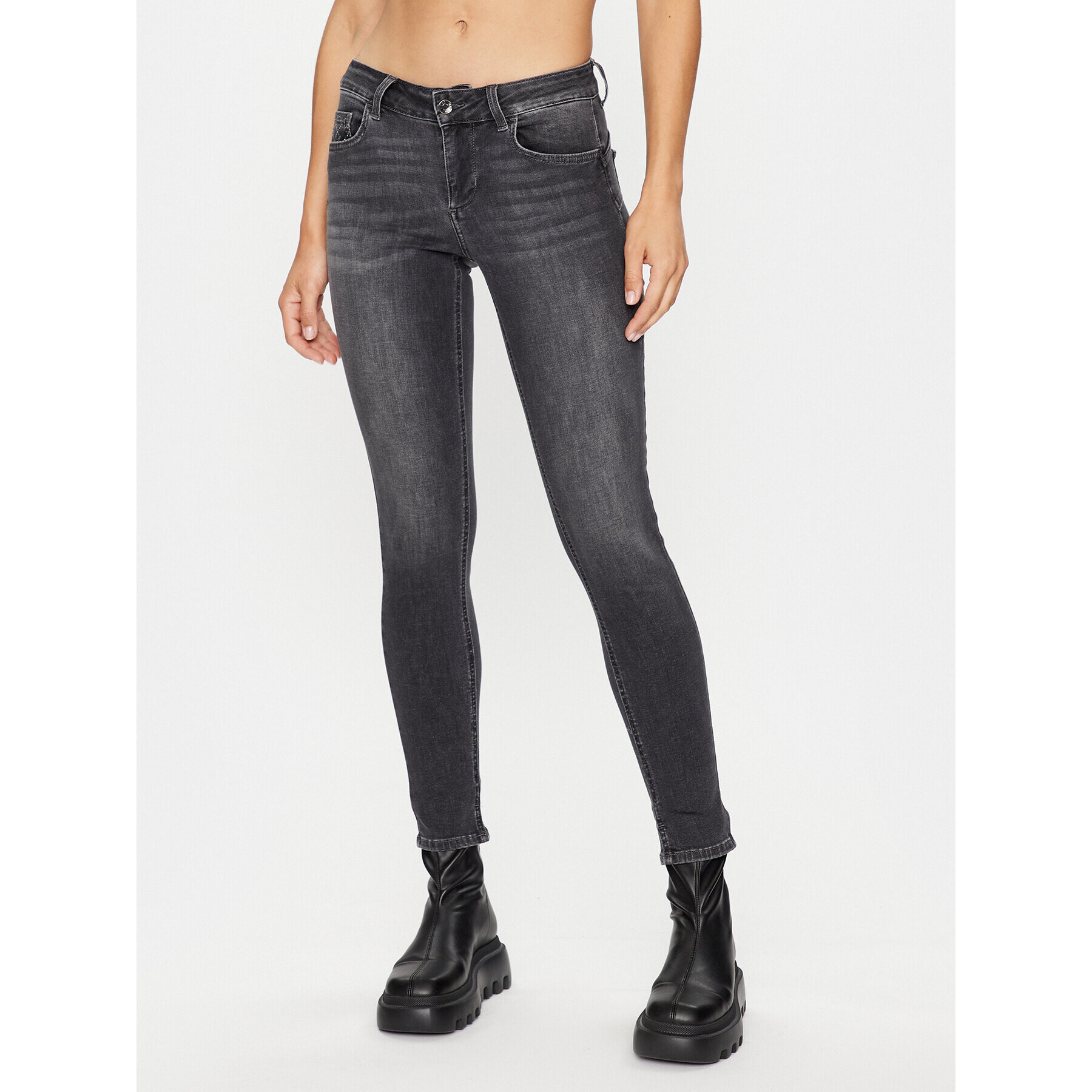 Liu Jo Дънки UF3003 D4615 Сив Slim Fit - Pepit.bg