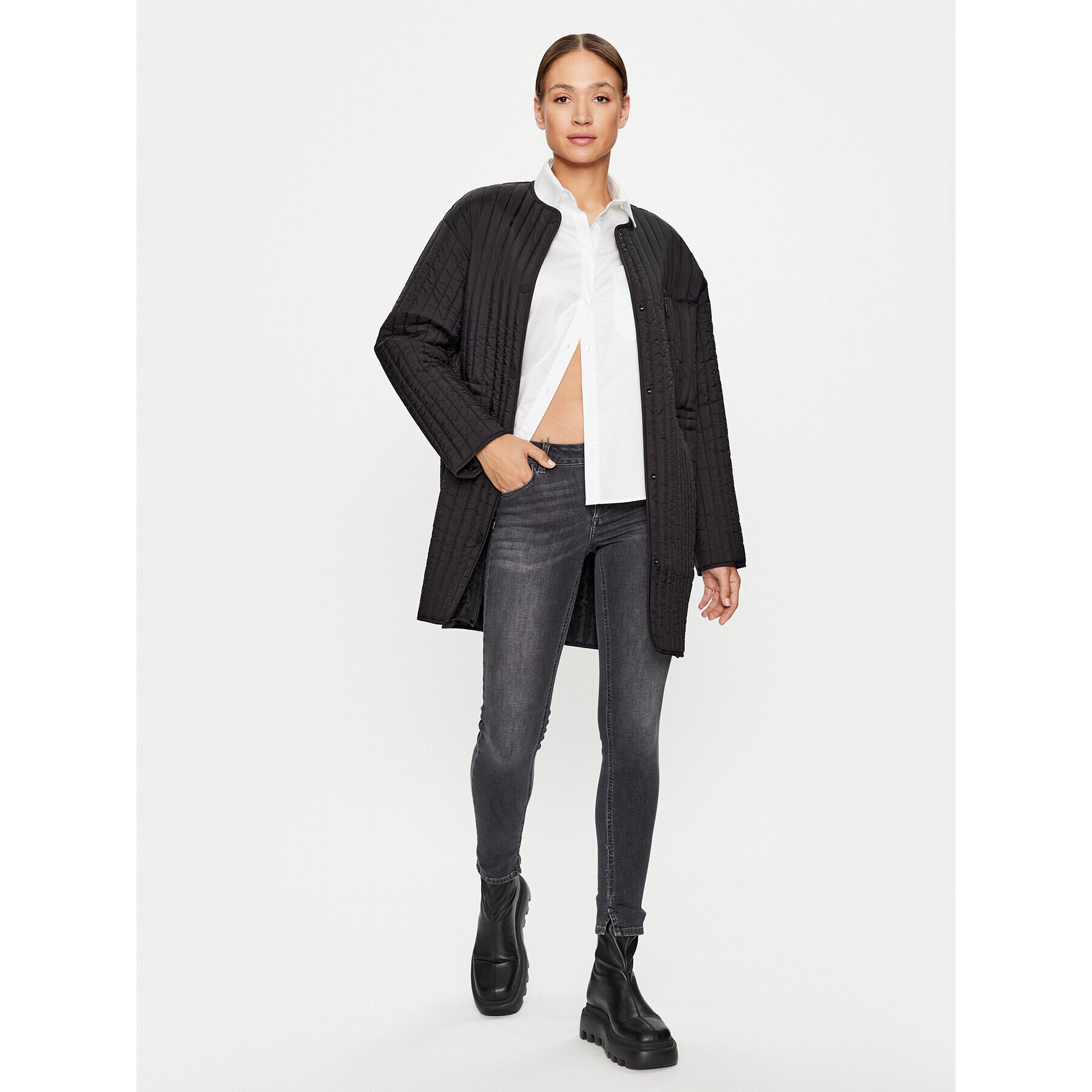 Liu Jo Дънки UF3003 D4615 Сив Slim Fit - Pepit.bg