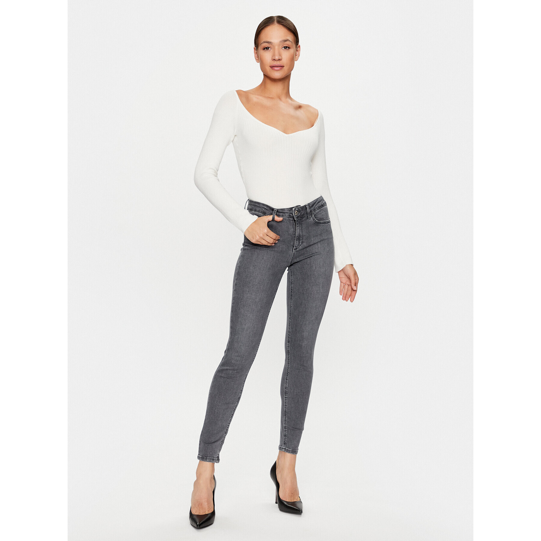 Liu Jo Дънки UF3013 D4614 Сив Skinny Fit - Pepit.bg