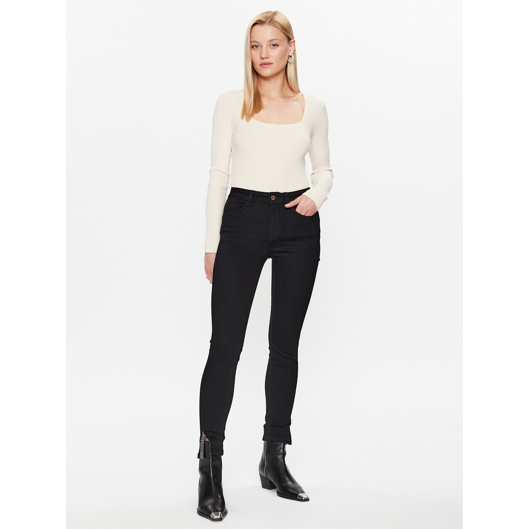 Liu Jo Дънки UF3055 D4614 Черен Slim Fit - Pepit.bg