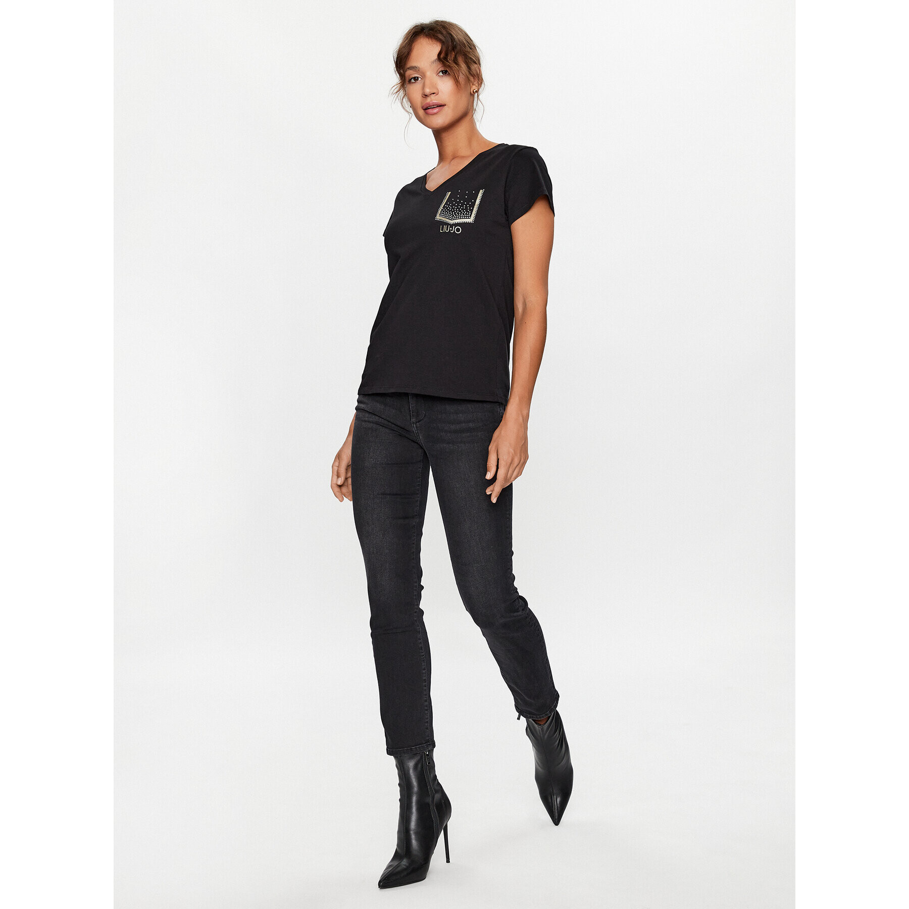 Liu Jo Дънки UF3066 D4615 Черен Skinny Fit - Pepit.bg