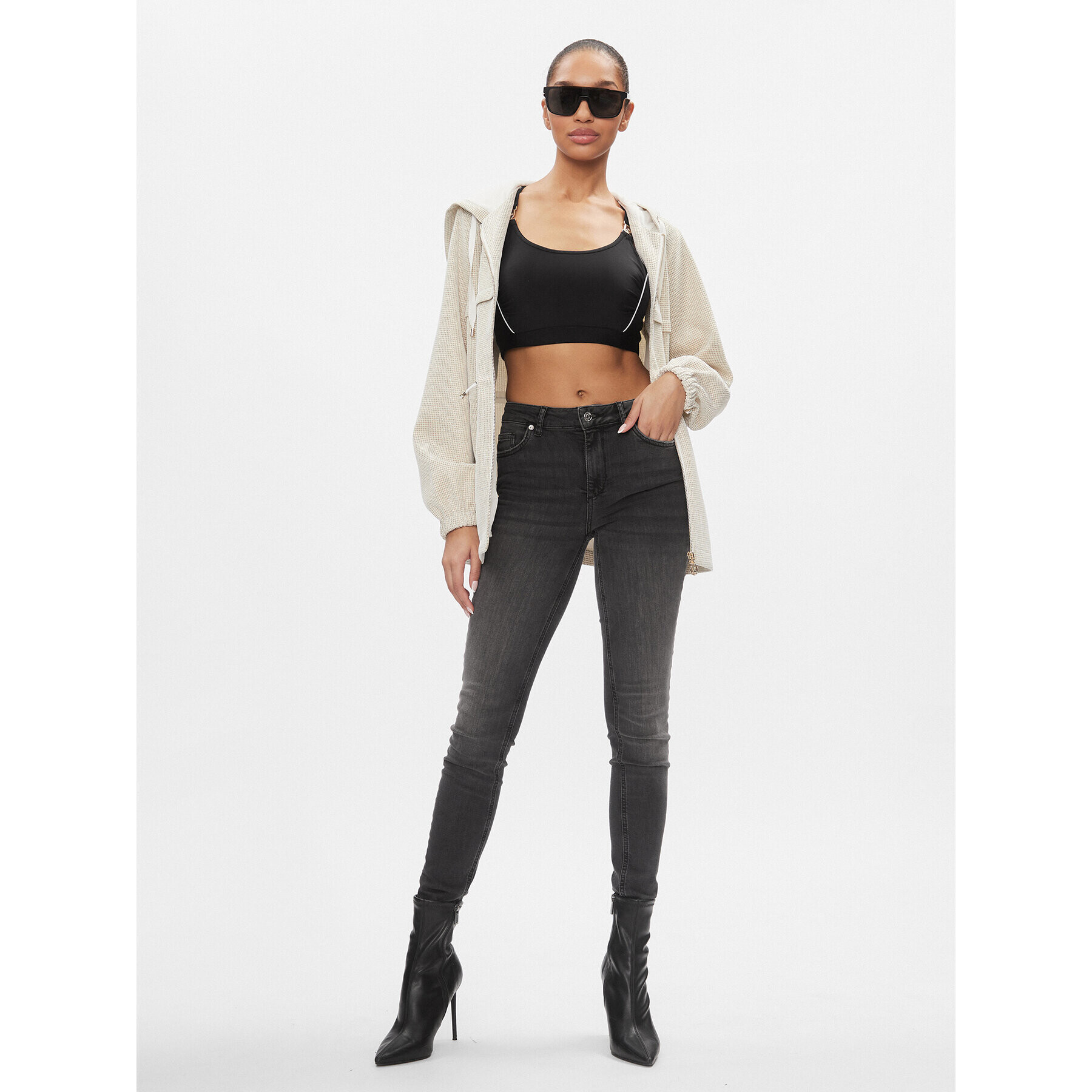 Liu Jo Дънки UXX037 D4811 Сив Skinny Fit - Pepit.bg