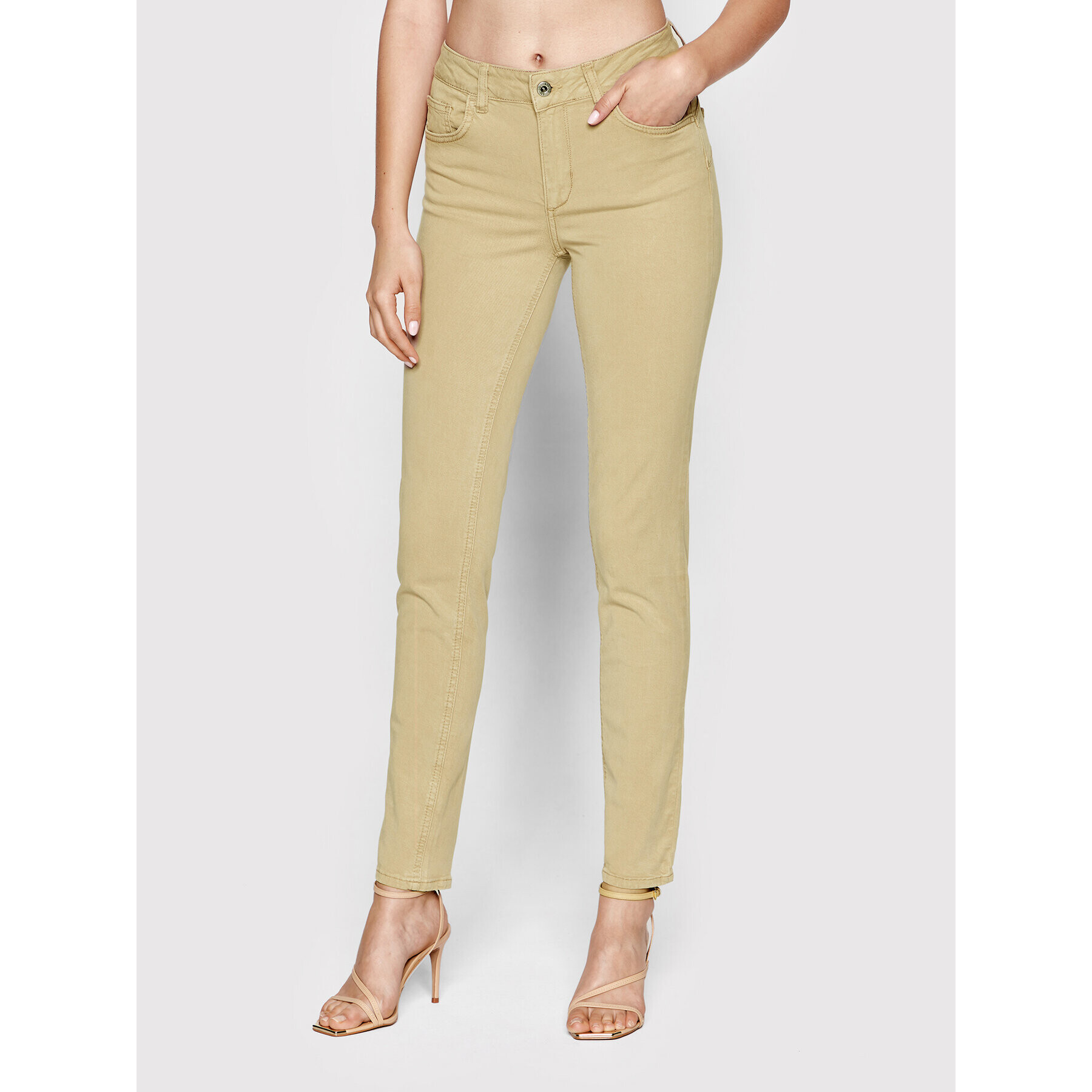 Liu Jo Дънки WA2201 TS001 Бежов Slim Fit - Pepit.bg