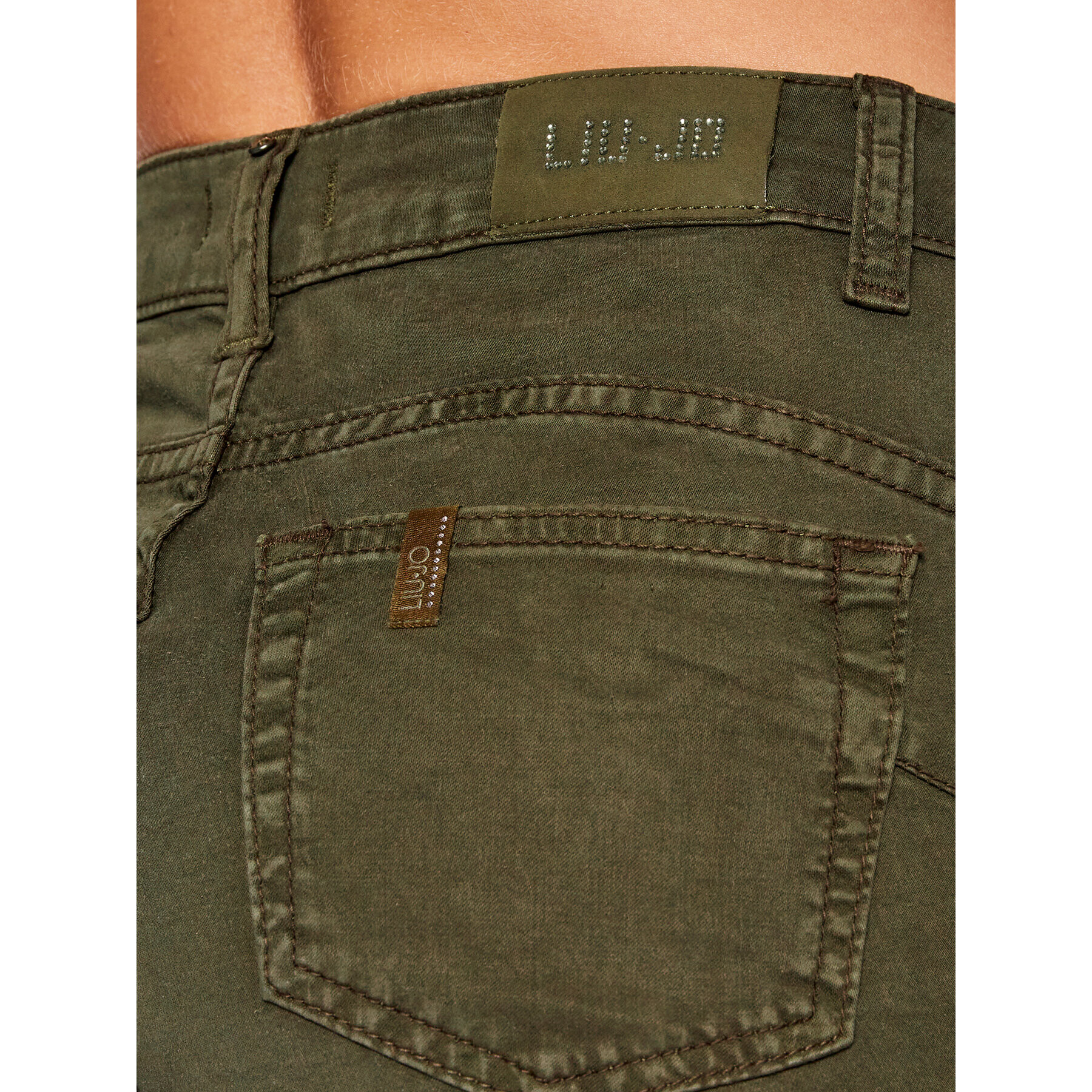 Liu Jo Дънки WF1223 T3045 Зелен Skinny Fit - Pepit.bg