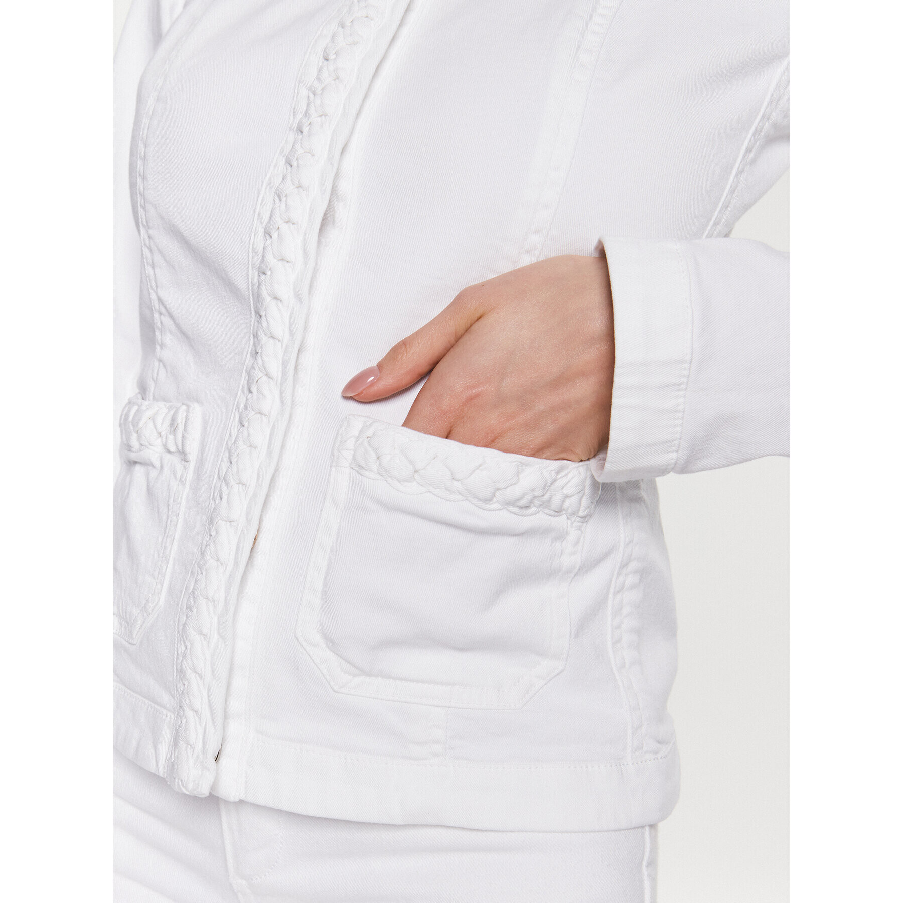Liu Jo Дънково яке UA3213 D4448 Бял Regular Fit - Pepit.bg