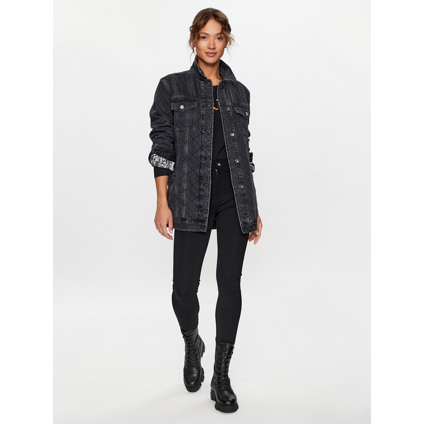 Liu Jo Дънково яке UF3086 D4804 Сив Regular Fit - Pepit.bg
